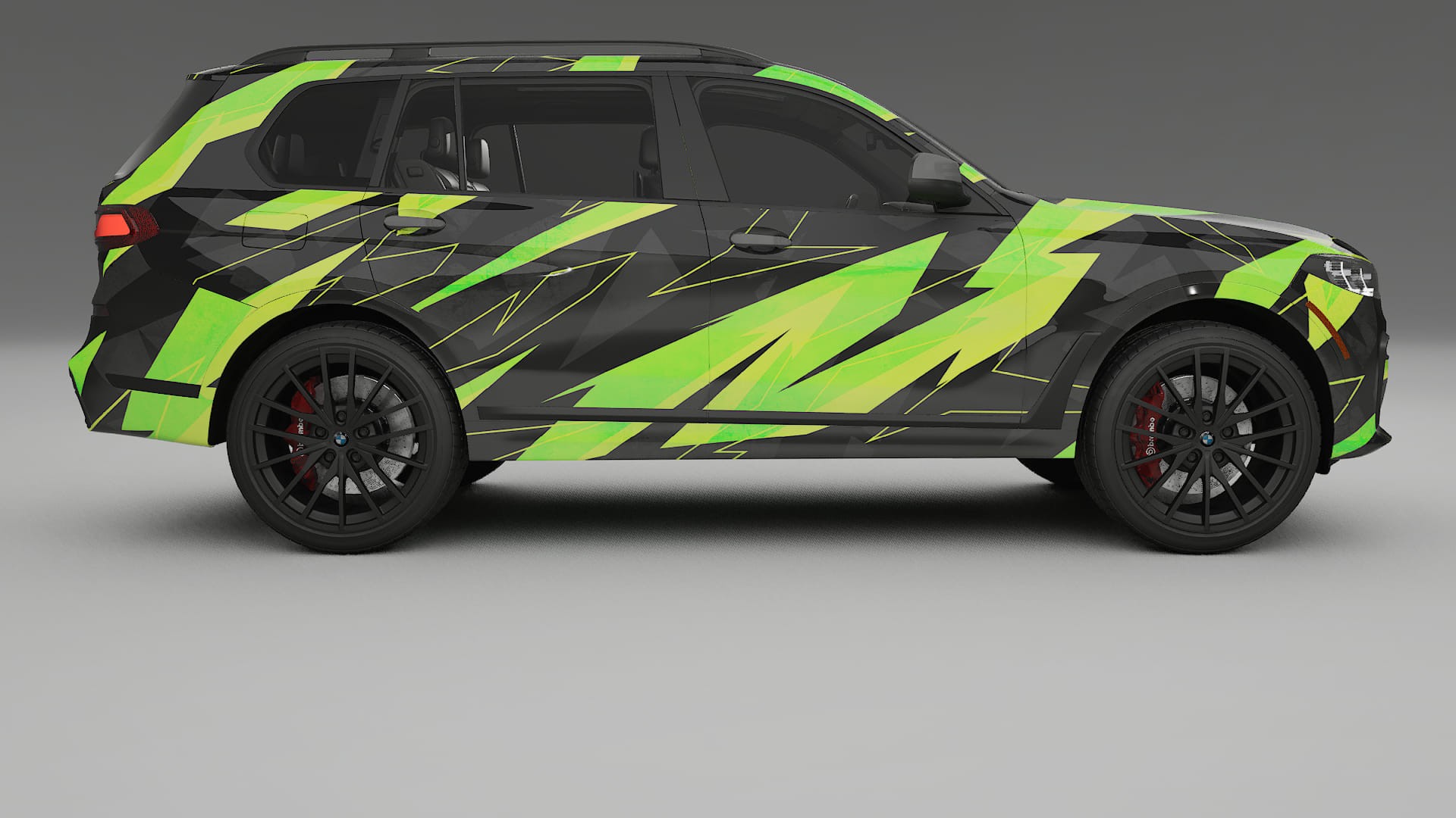 BMW X7 M G07 NINJA TURTLES – Designad Wrap PPF-sats i utskrivbar polyuretanfilm