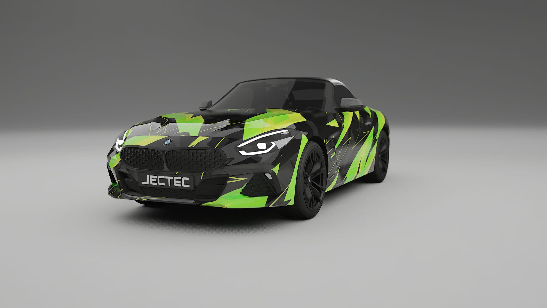 BMW Z4 G29 M40i First edition roadster NINJA TURTLES – Designad Wrap PPF-sats i utskrivbar polyuretanfilm