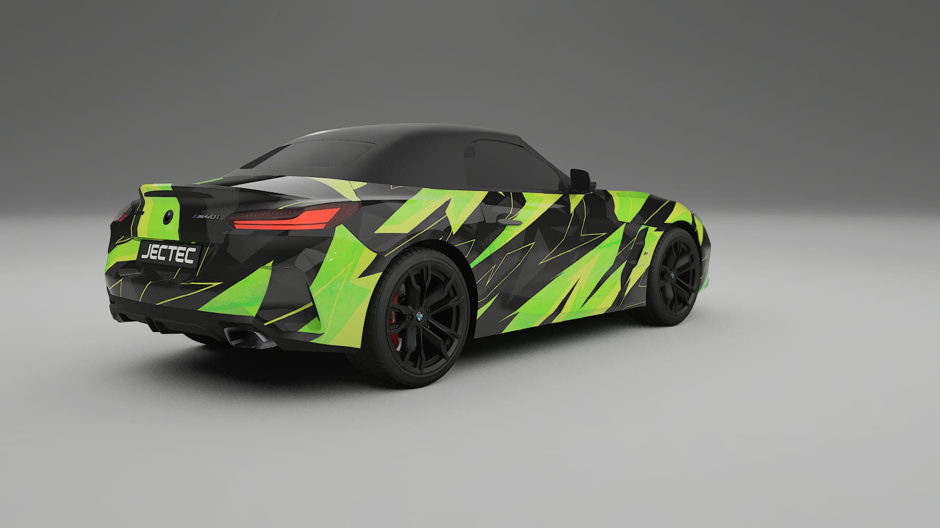 BMW Z4 G29 M40i First edition roadster NINJA TURTLES – Designad Wrap PPF-sats i utskrivbar polyuretanfilm