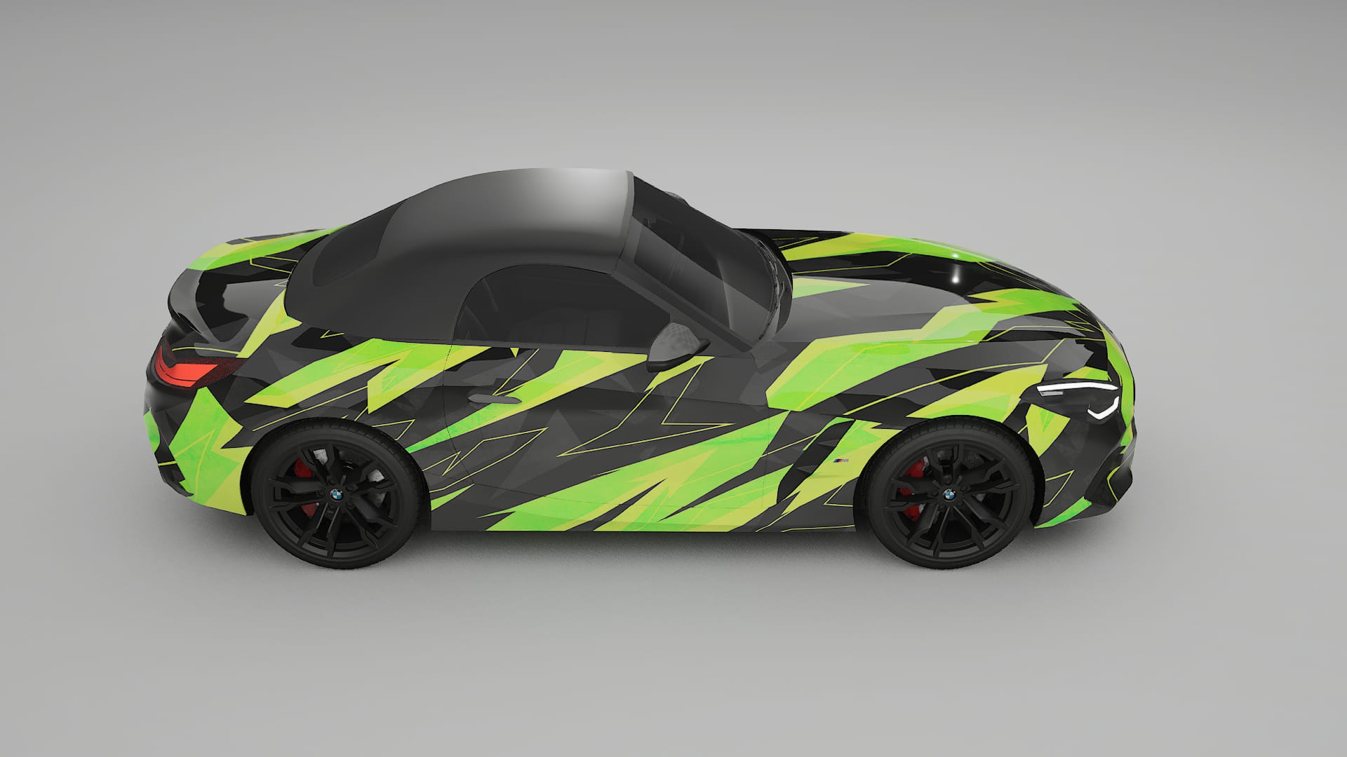 BMW Z4 G29 M40i First edition roadster NINJA TURTLES – Designad Wrap PPF-sats i utskrivbar polyuretanfilm