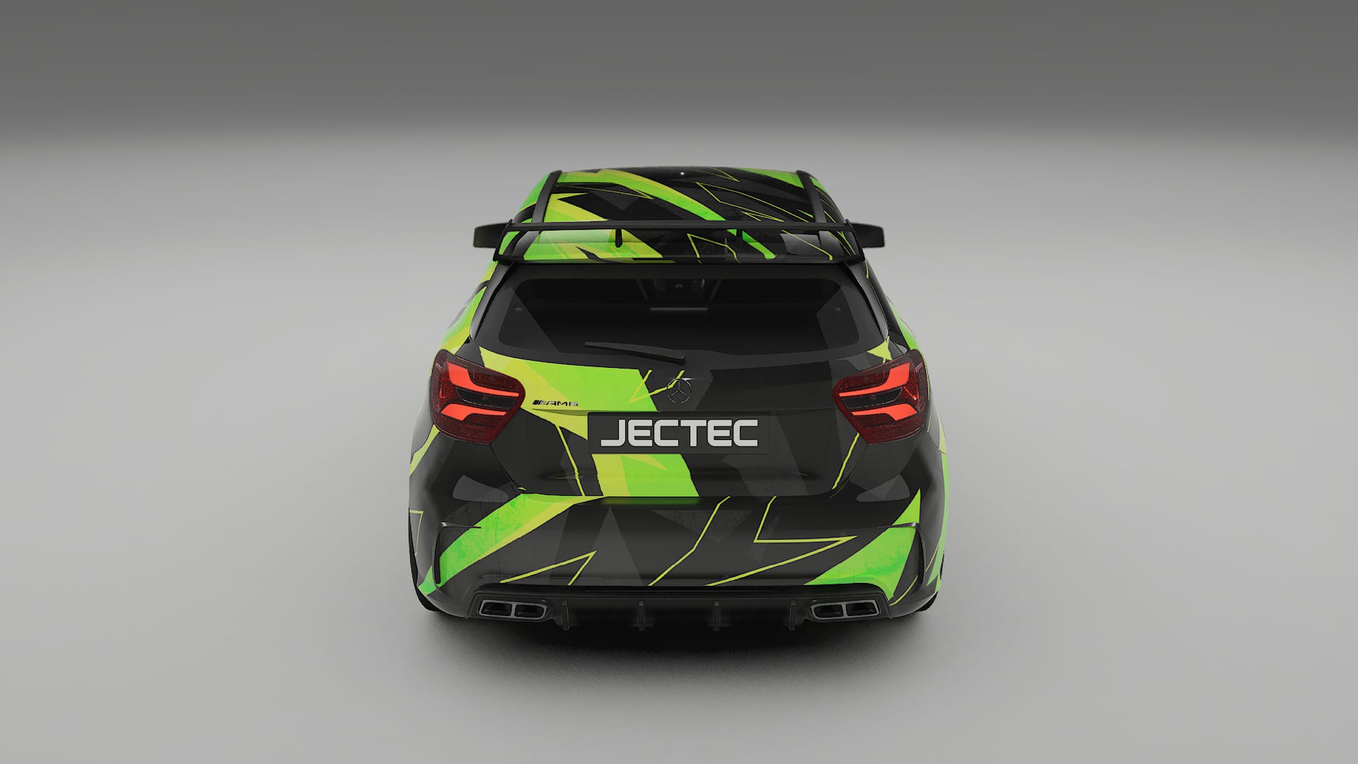 Mercedes A45 AMG W176 NINJA TURTLES – Designad Wrap PPF-sats i utskrivbar polyuretanfilm