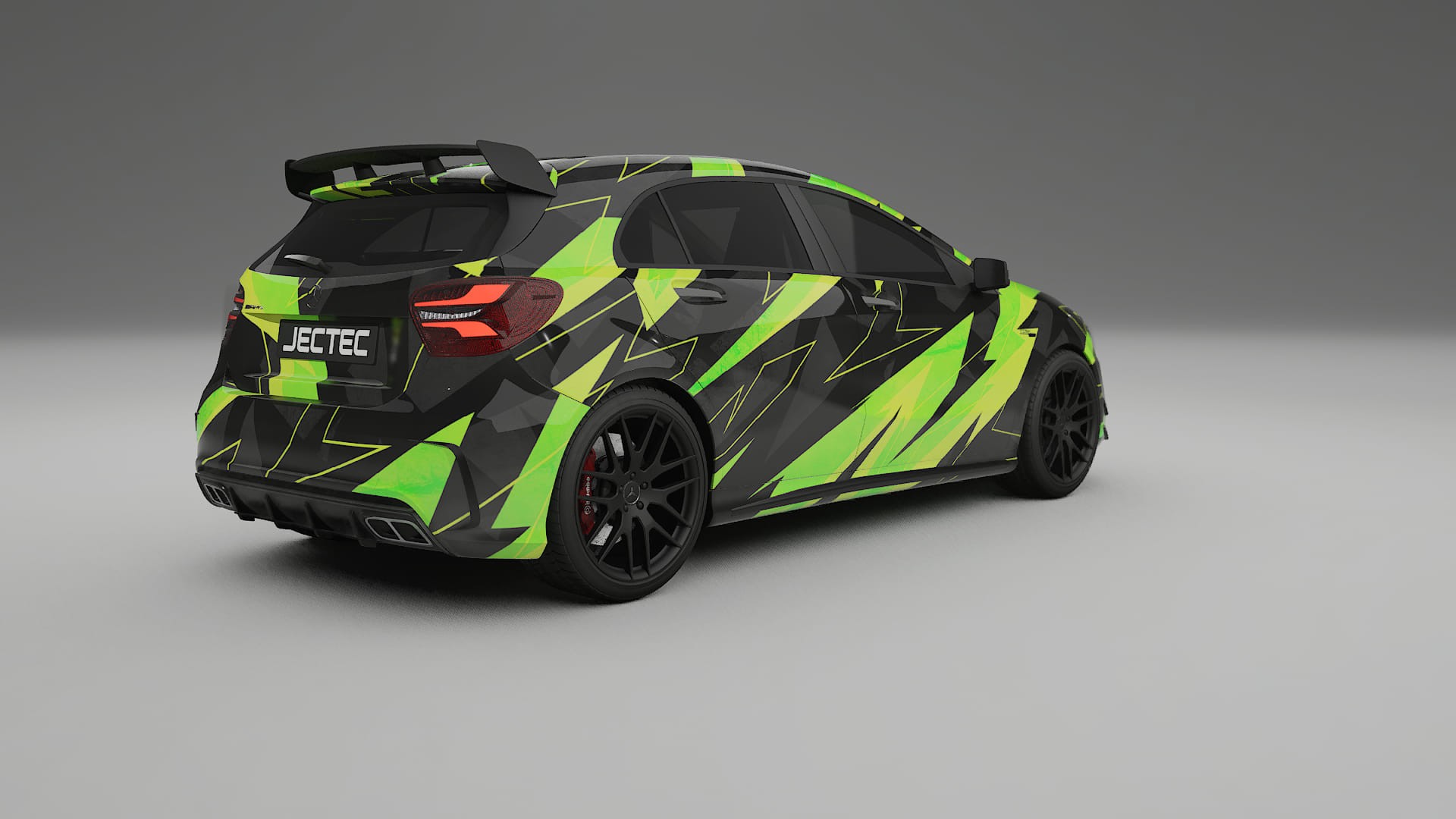 Mercedes A45 AMG W176 NINJA TURTLES – Designad Wrap PPF-sats i utskrivbar polyuretanfilm
