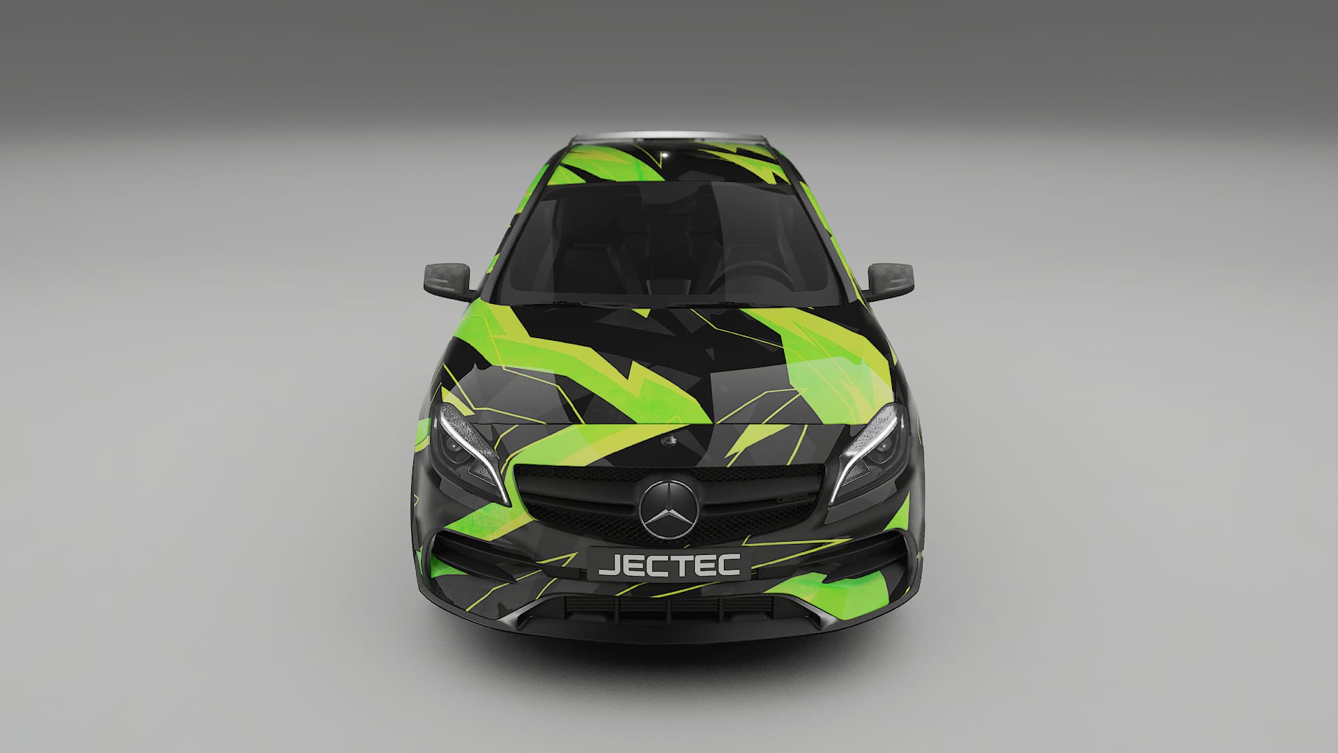 Mercedes A45 AMG W176 NINJA TURTLES – Designad Wrap PPF-sats i utskrivbar polyuretanfilm