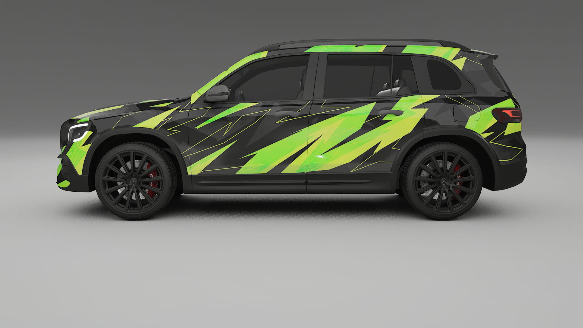 Mercedes AMG GLB NINJA TURTLES – Designad Wrap PPF-sats i utskrivbar polyuretanfilm