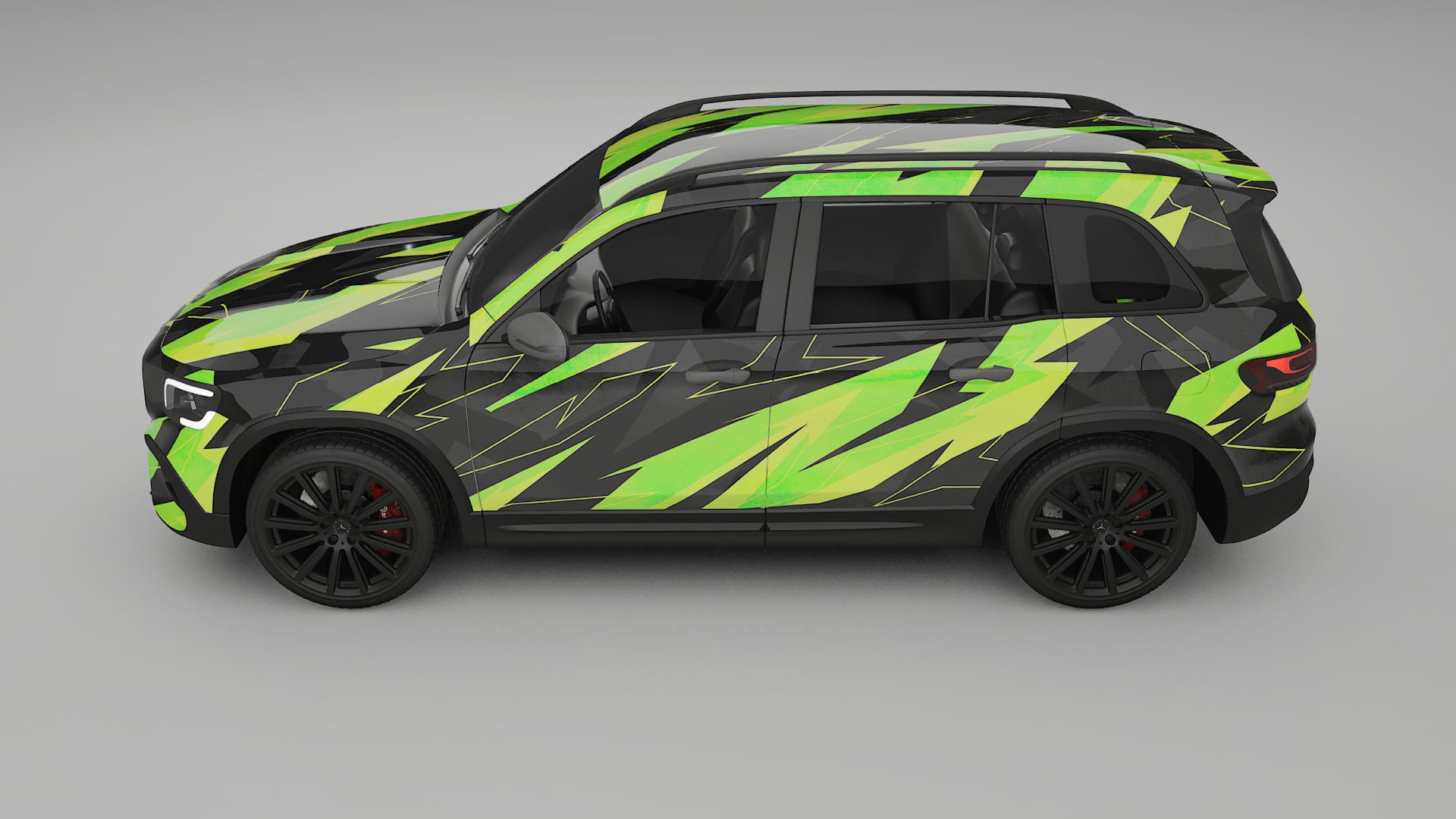 Mercedes AMG GLB NINJA TURTLES – Designad Wrap PPF-sats i utskrivbar polyuretanfilm