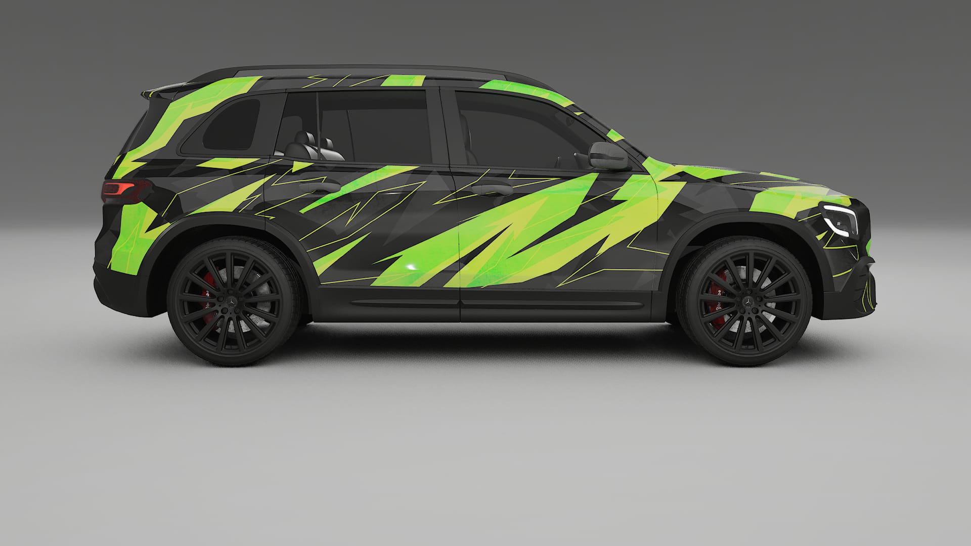 Mercedes AMG GLB NINJA TURTLES – Designad Wrap PPF-sats i utskrivbar polyuretanfilm