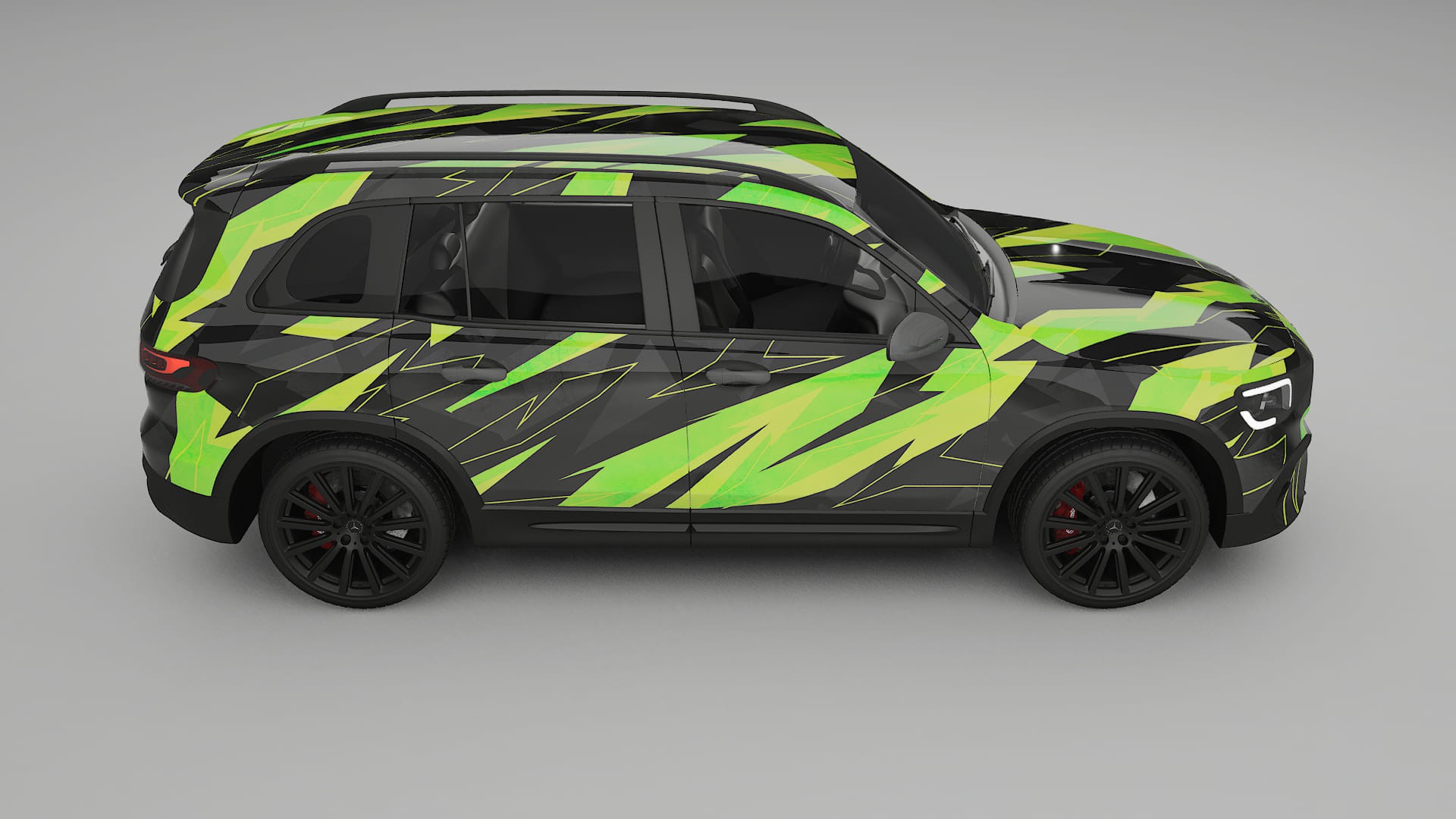 Mercedes AMG GLB NINJA TURTLES – Designad Wrap PPF-sats i utskrivbar polyuretanfilm