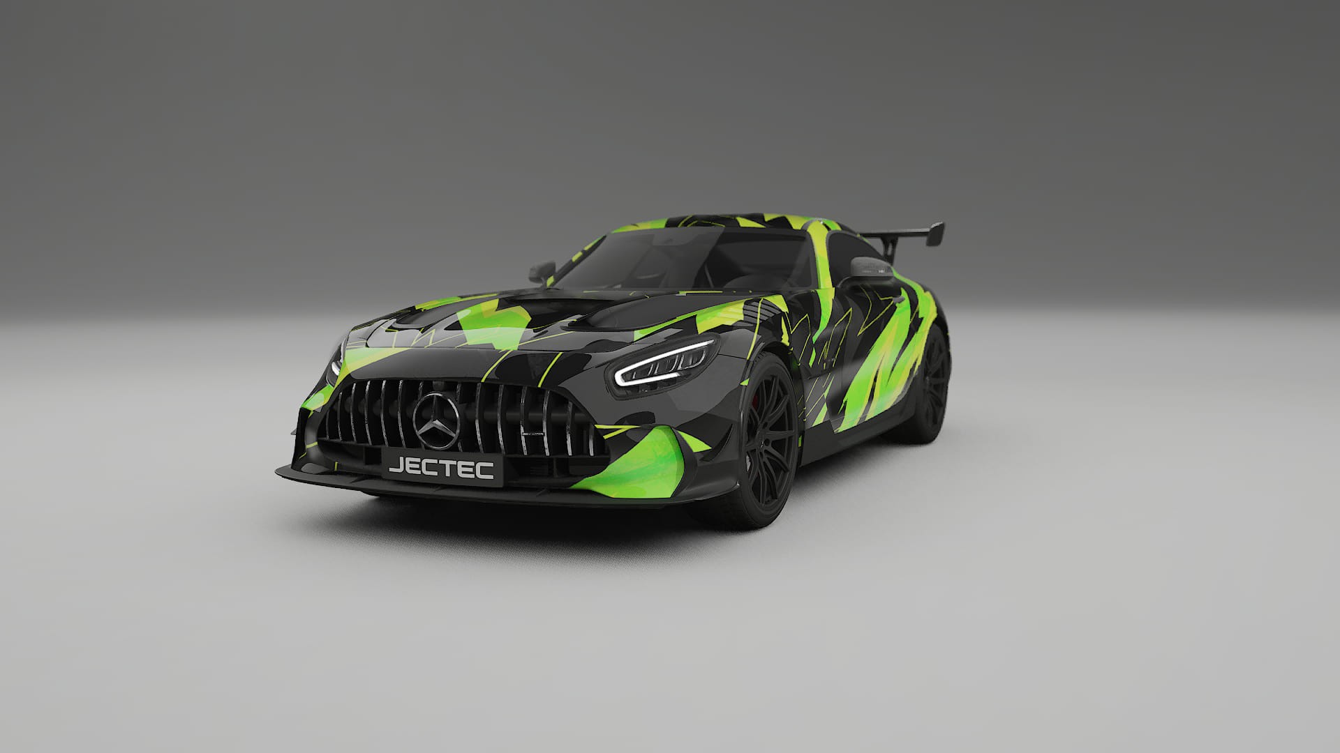Mercedes AMG GT Black Series C192 Coupe NINJA TURTLES – Designad Wrap PPF-sats i utskrivbar polyuretanfilm