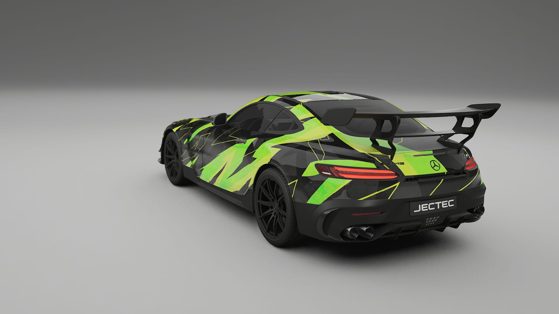 Mercedes AMG GT Black Series C192 Coupe NINJA TURTLES – Designad Wrap PPF-sats i utskrivbar polyuretanfilm