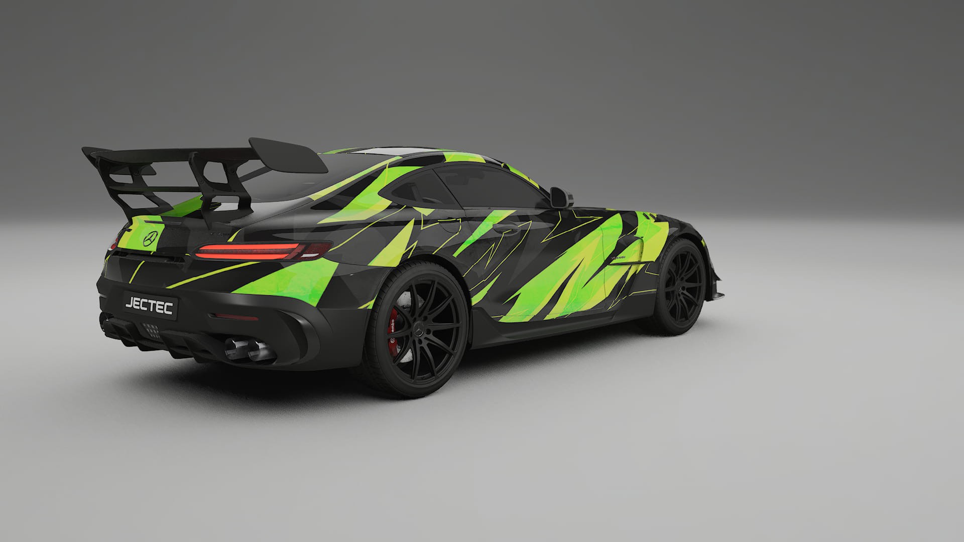 Mercedes AMG GT Black Series C192 Coupe NINJA TURTLES – Designad Wrap PPF-sats i utskrivbar polyuretanfilm