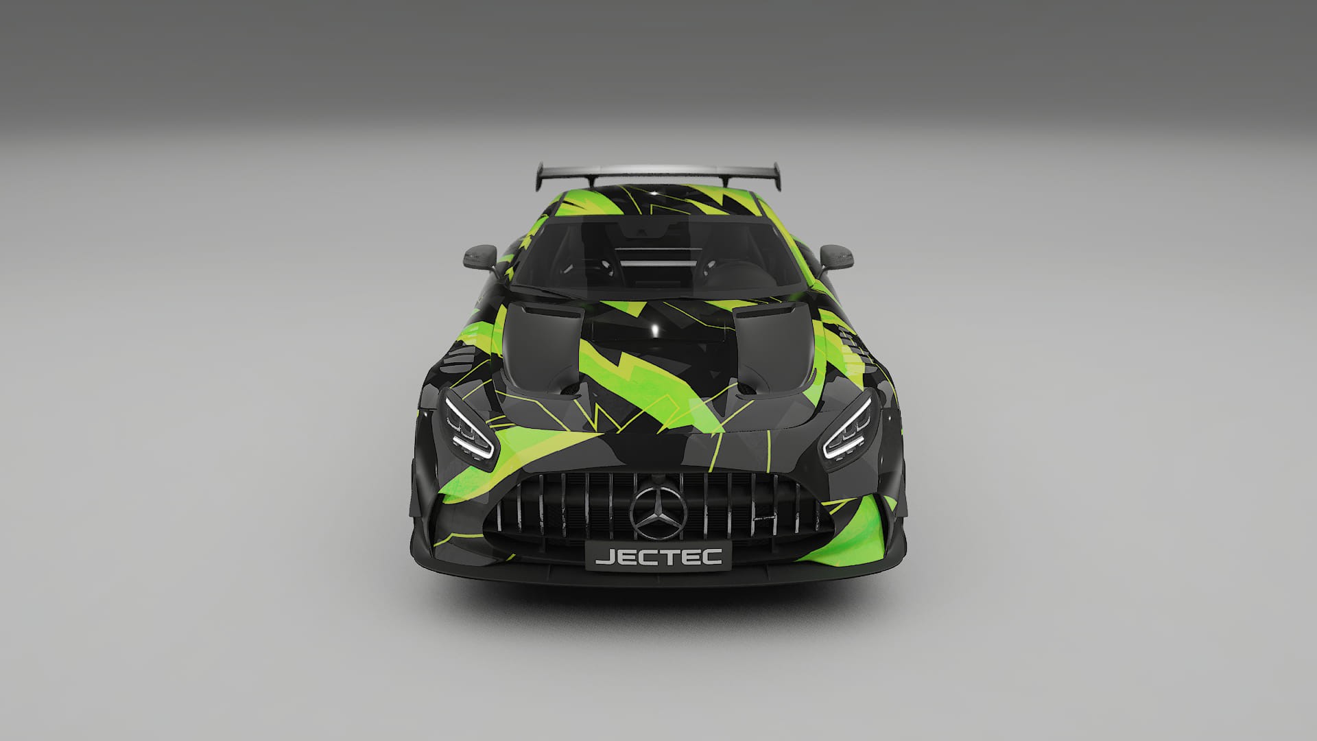 Mercedes AMG GT Black Series C192 Coupe NINJA TURTLES – Designad Wrap PPF-sats i utskrivbar polyuretanfilm