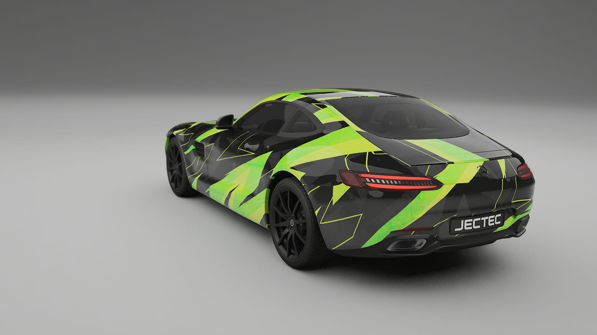Mercedes AMG GT C190 Coupe NINJA TURTLES – Designad Wrap PPF-sats i utskrivbar polyuretanfilm