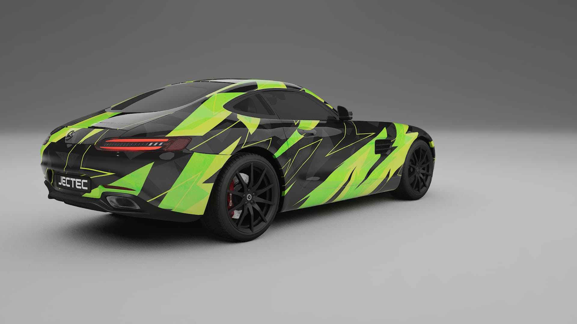 Mercedes AMG GT C190 Coupe NINJA TURTLES – Designad Wrap PPF-sats i utskrivbar polyuretanfilm