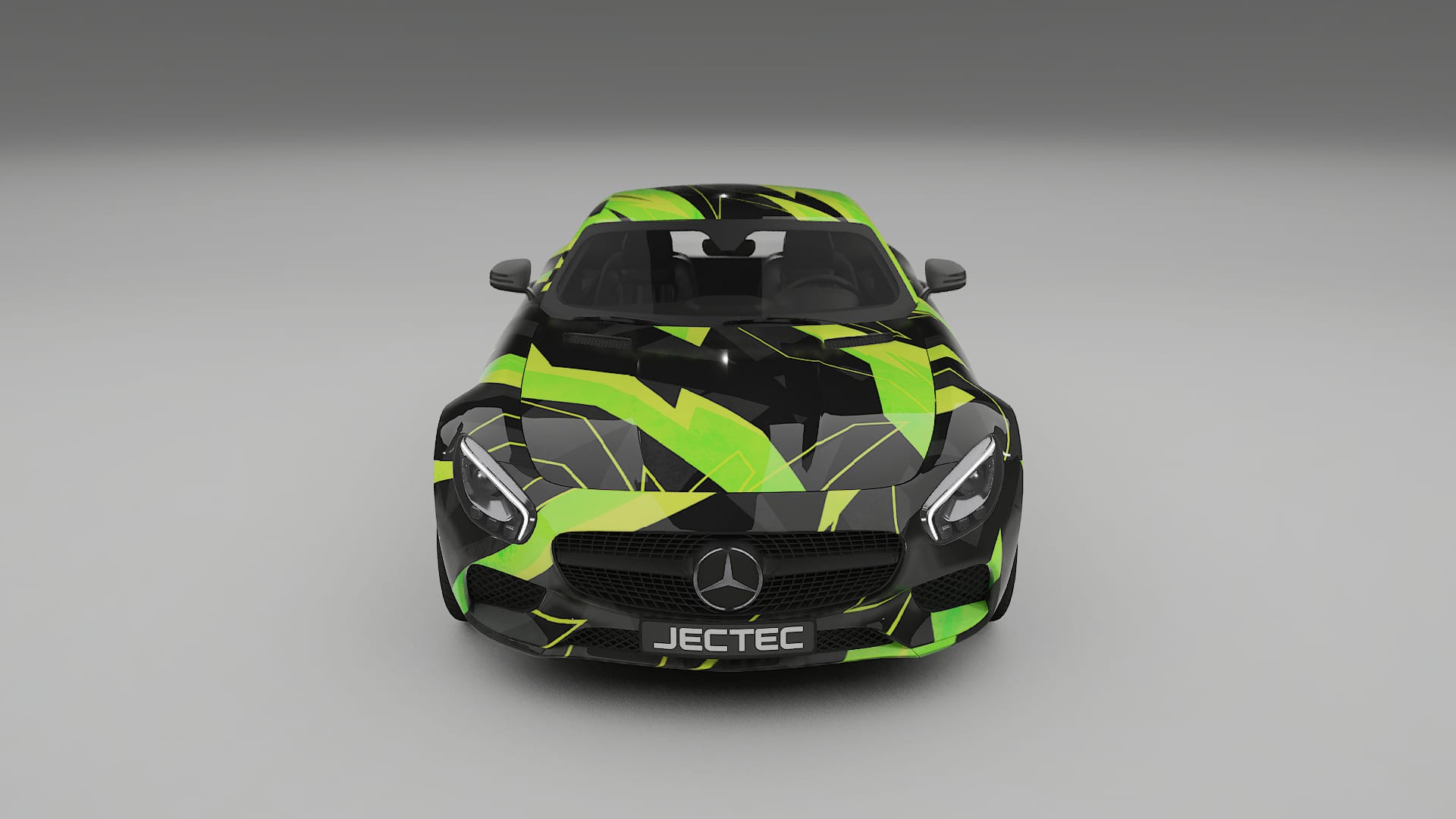 Mercedes AMG GT C190 Coupe NINJA TURTLES – Designad Wrap PPF-sats i utskrivbar polyuretanfilm