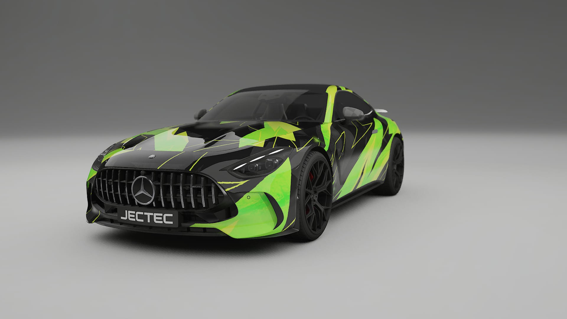 Mercedes AMG GT Coupe C192 NINJA TURTLES – Designad Wrap PPF-sats i utskrivbar polyuretanfilm