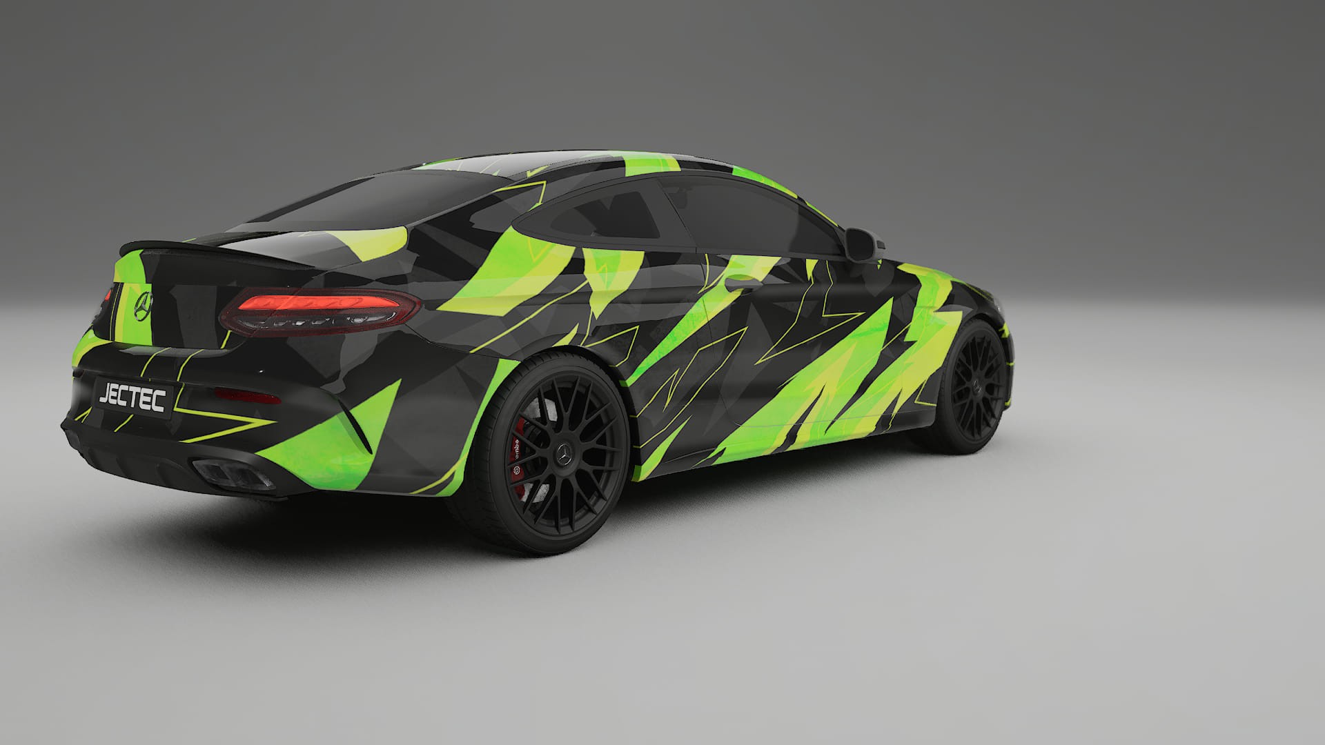 Mercedes C63 AMG W205 Coupe NINJA TURTLES – Designad Wrap PPF-sats i utskrivbar polyuretanfilm