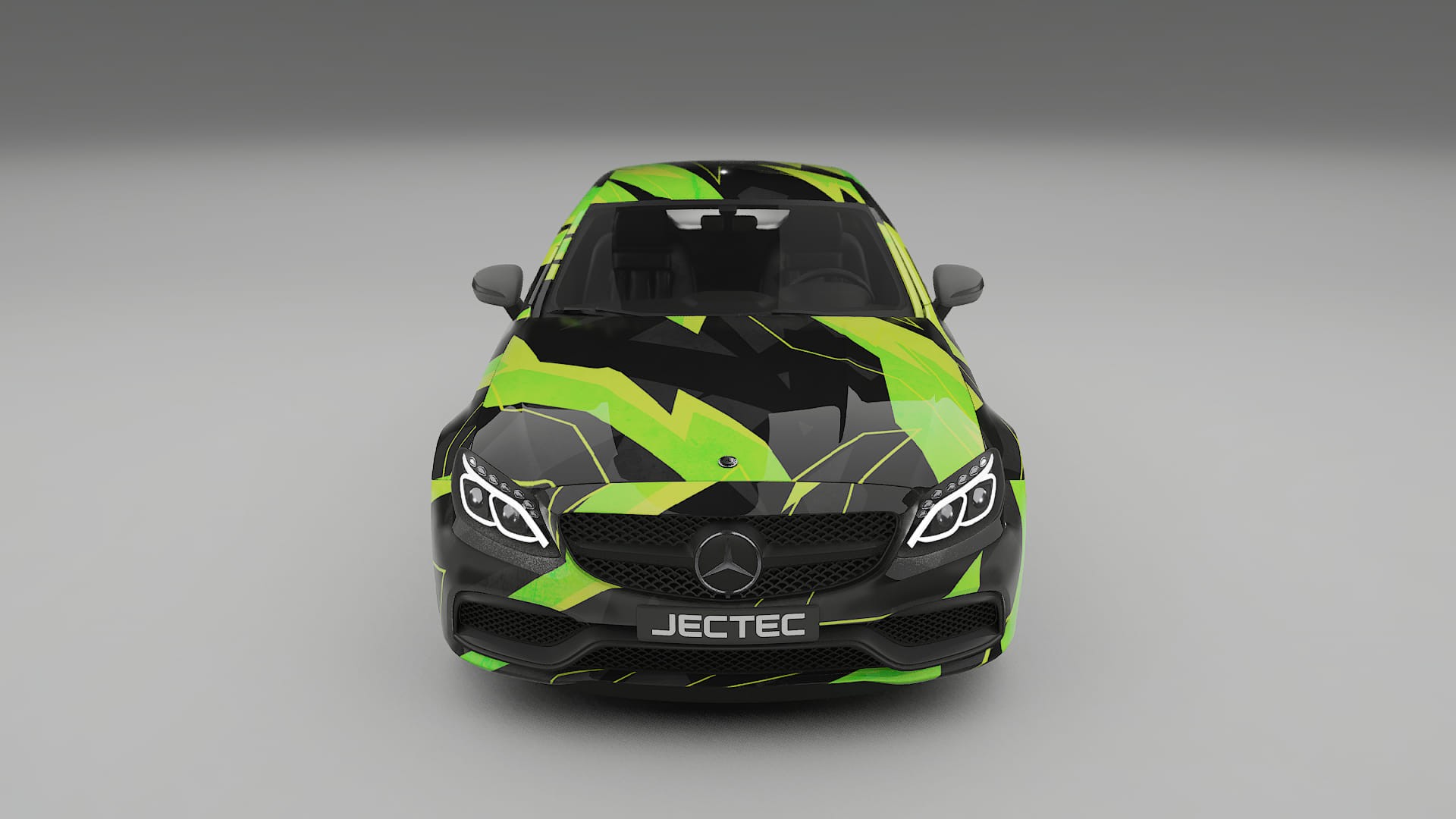 Mercedes C63 AMG W205 Coupe NINJA TURTLES – Designad Wrap PPF-sats i utskrivbar polyuretanfilm