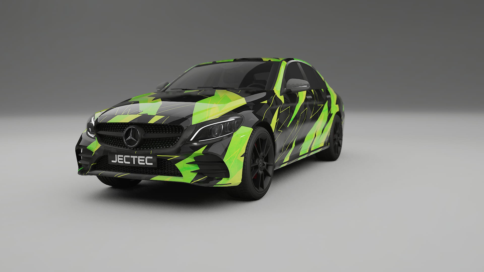 Mercedes C-class W205 AMG sedan NINJA TURTLES – Designad Wrap PPF-sats i utskrivbar polyuretanfilm