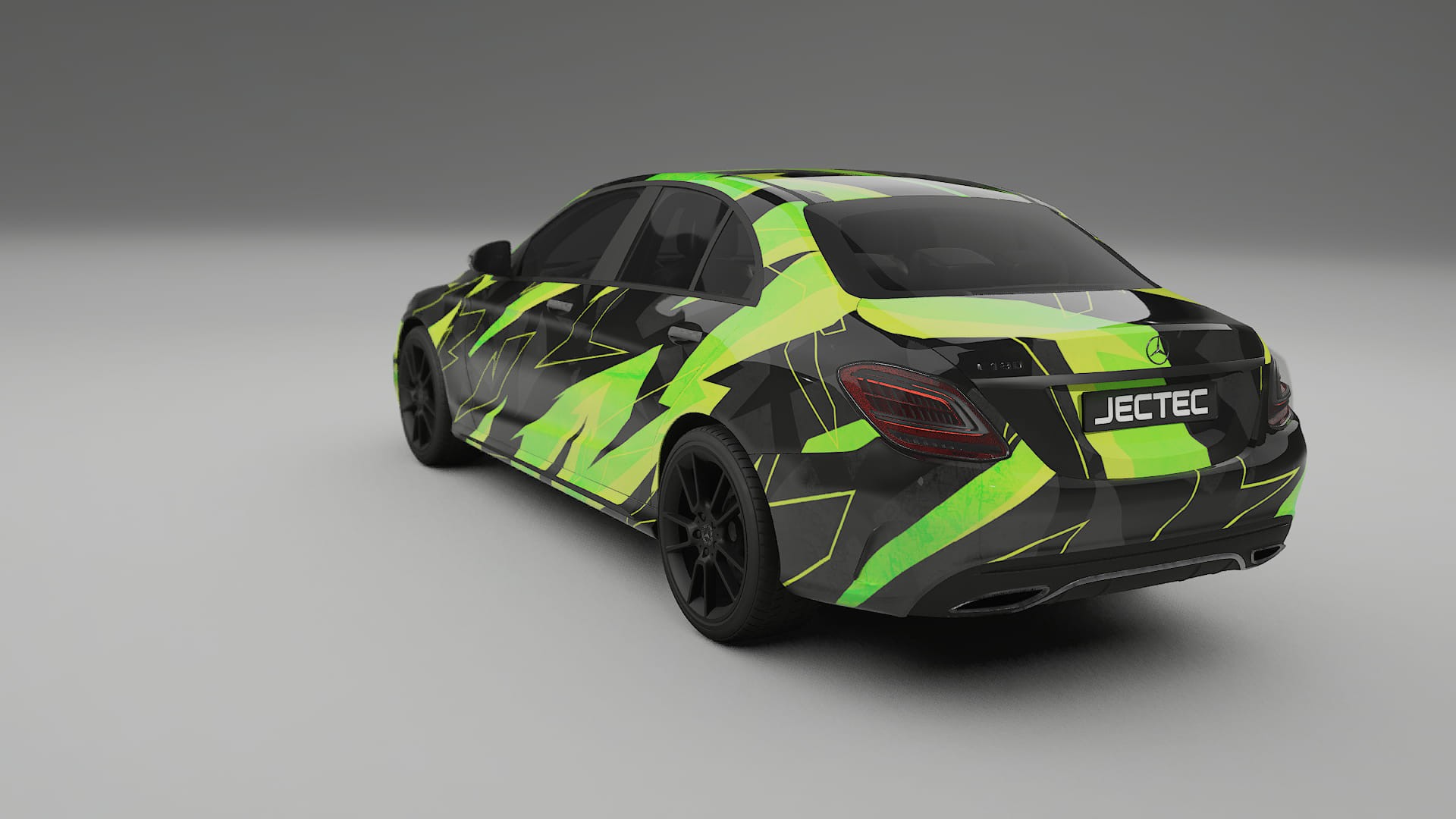 Mercedes C-class W205 AMG sedan NINJA TURTLES – Designad Wrap PPF-sats i utskrivbar polyuretanfilm