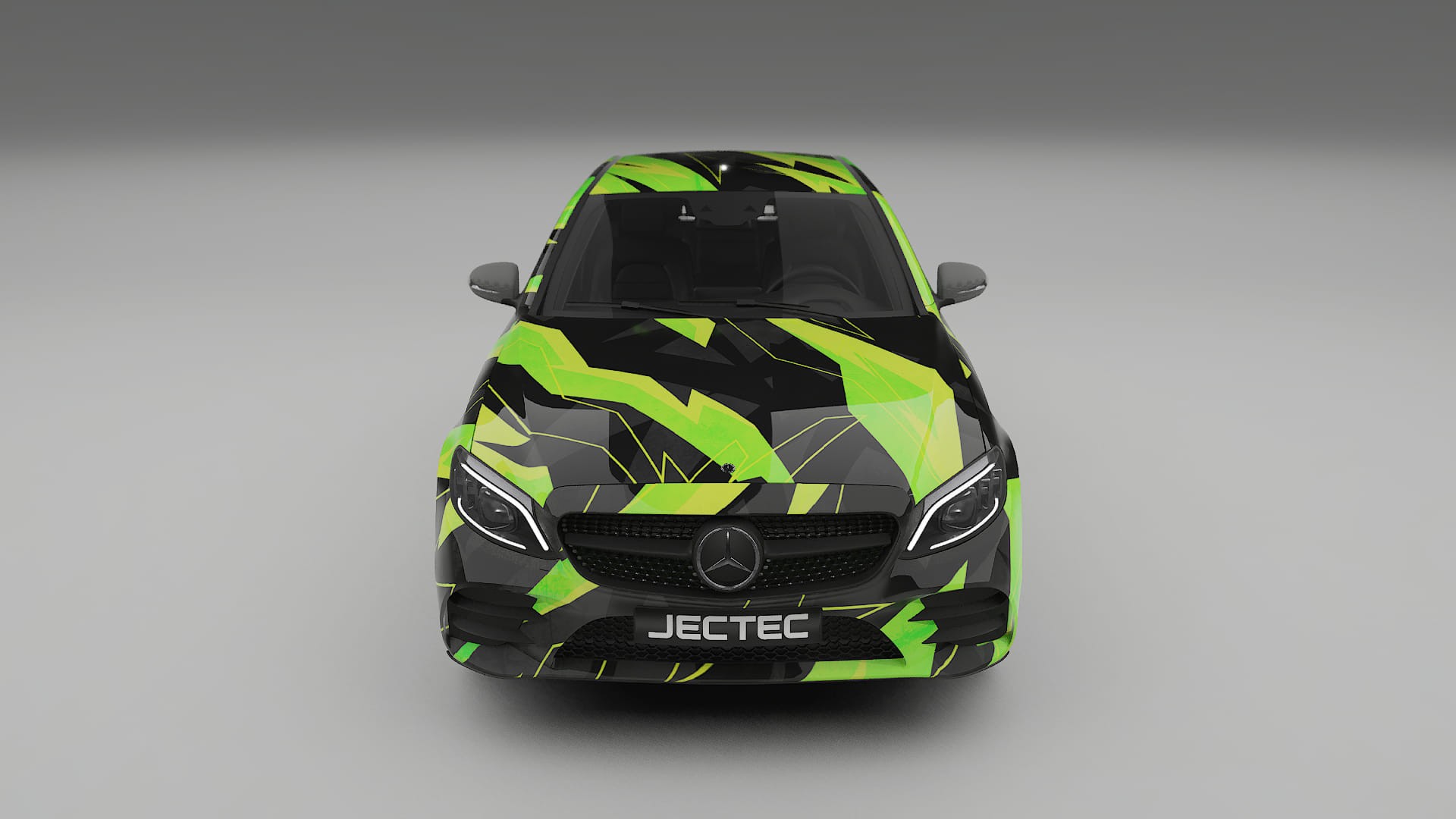 Mercedes C-class W205 AMG sedan NINJA TURTLES – Designad Wrap PPF-sats i utskrivbar polyuretanfilm