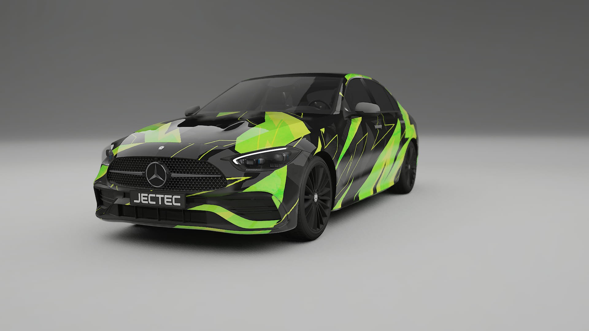 Mercedes C-class W206 NINJA TURTLES – Designad Wrap PPF-sats i utskrivbar polyuretanfilm