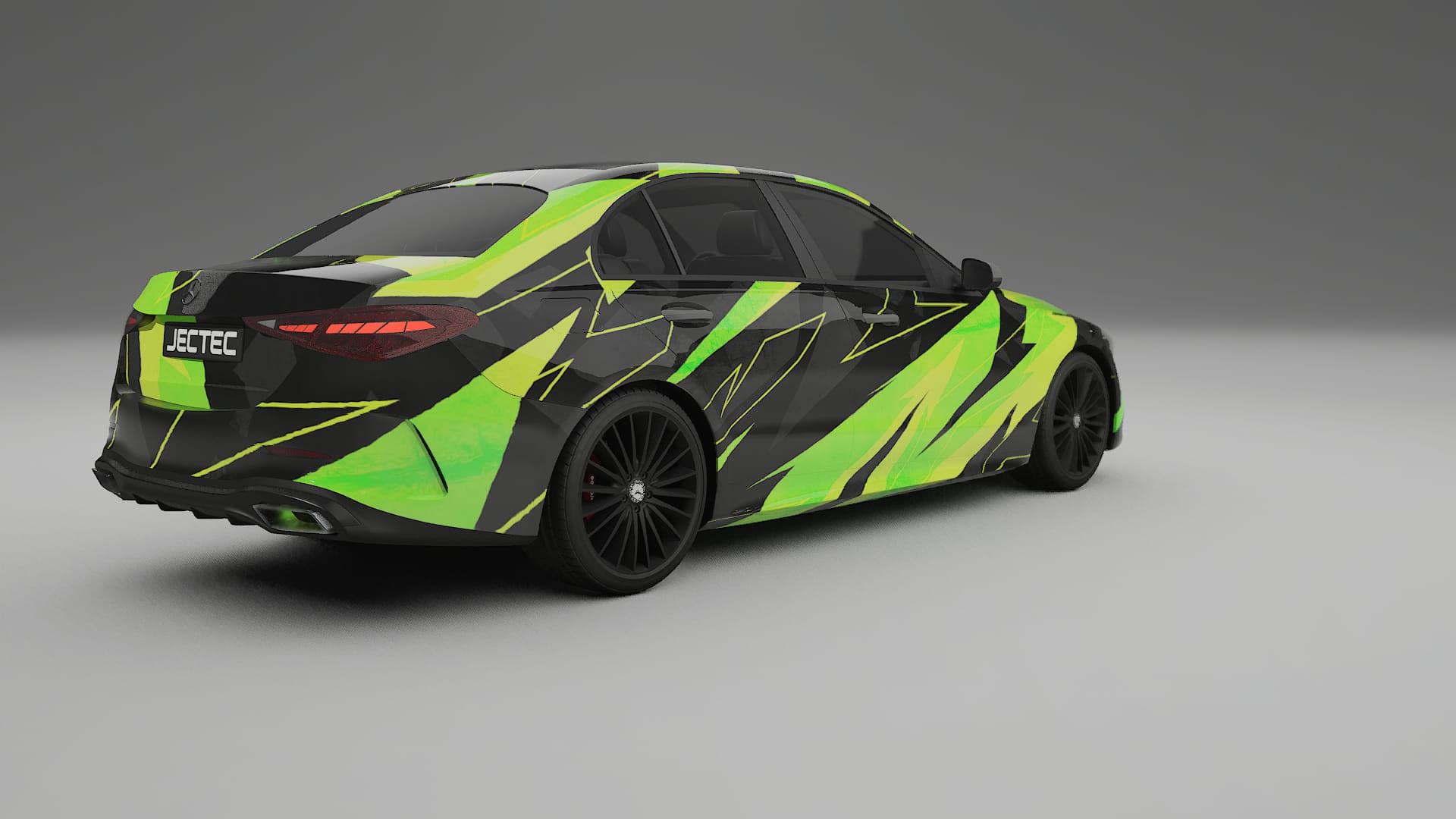 Mercedes C-class W206 NINJA TURTLES – Designad Wrap PPF-sats i utskrivbar polyuretanfilm