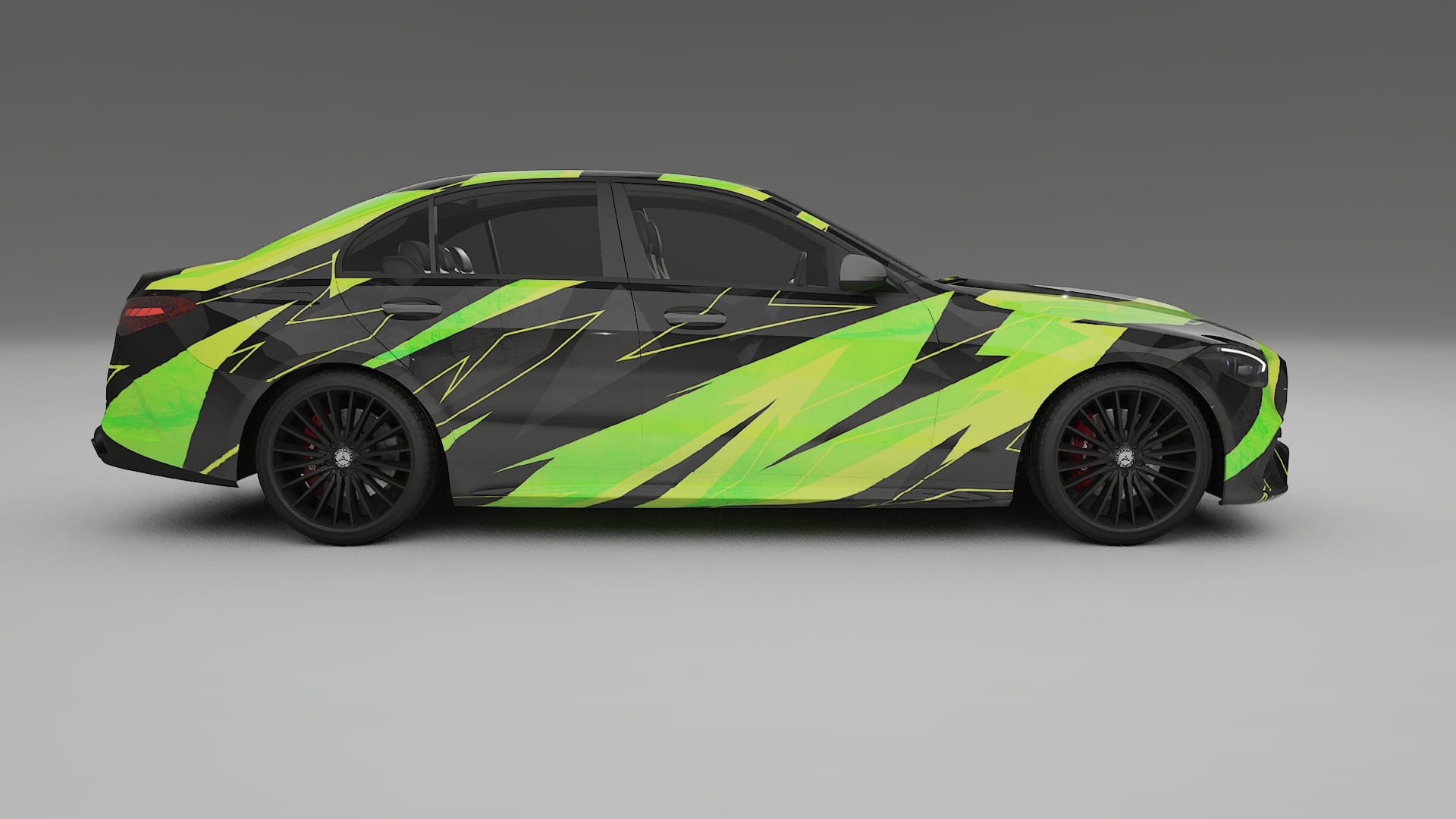 Mercedes C-class W206 NINJA TURTLES – Designad Wrap PPF-sats i utskrivbar polyuretanfilm