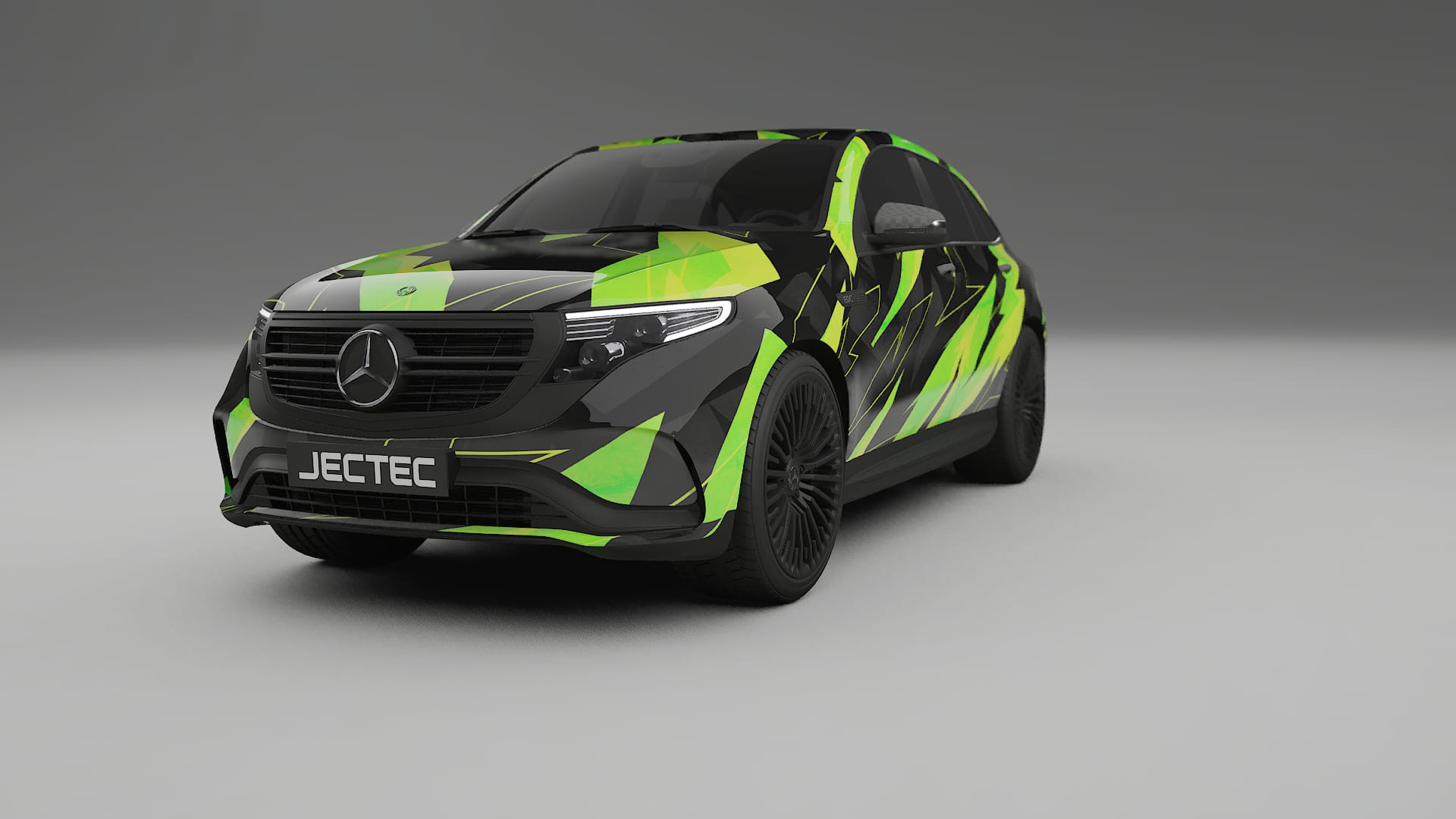 Mercedes EQC AMG NINJA TURTLES – Designad Wrap PPF-sats i utskrivbar polyuretanfilm