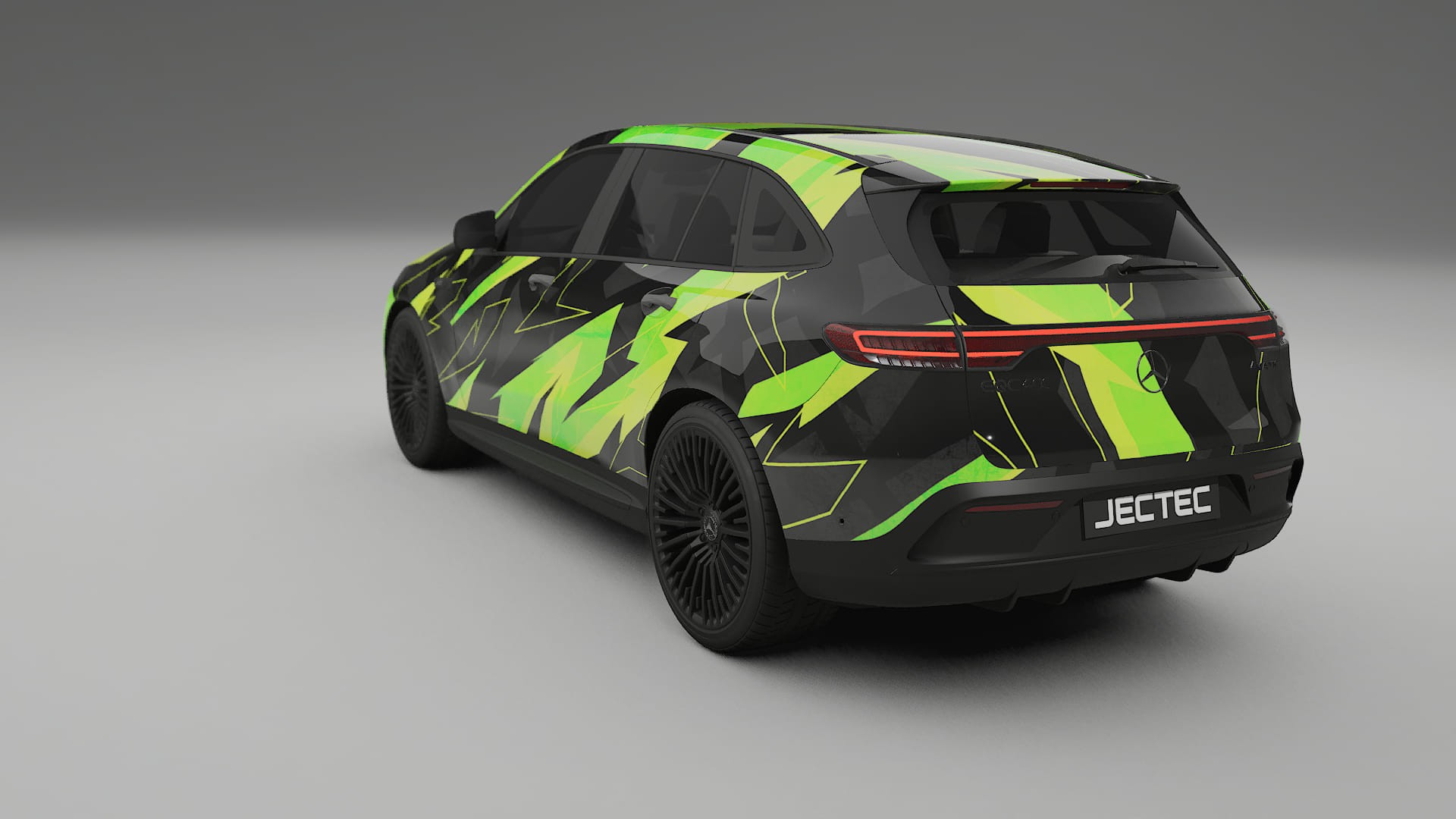 Mercedes EQC AMG NINJA TURTLES – Designad Wrap PPF-sats i utskrivbar polyuretanfilm