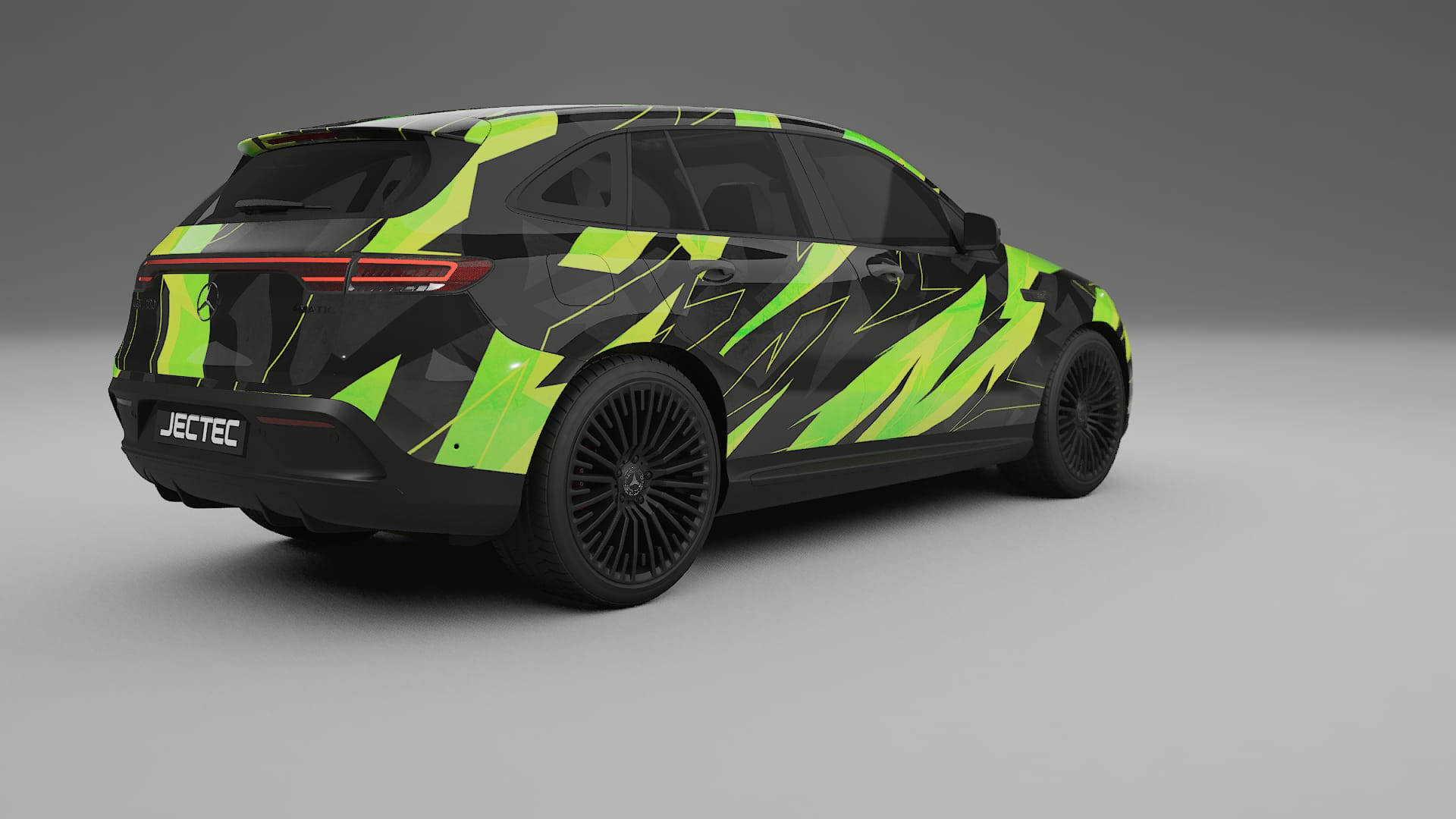 Mercedes EQC AMG NINJA TURTLES – Designad Wrap PPF-sats i utskrivbar polyuretanfilm