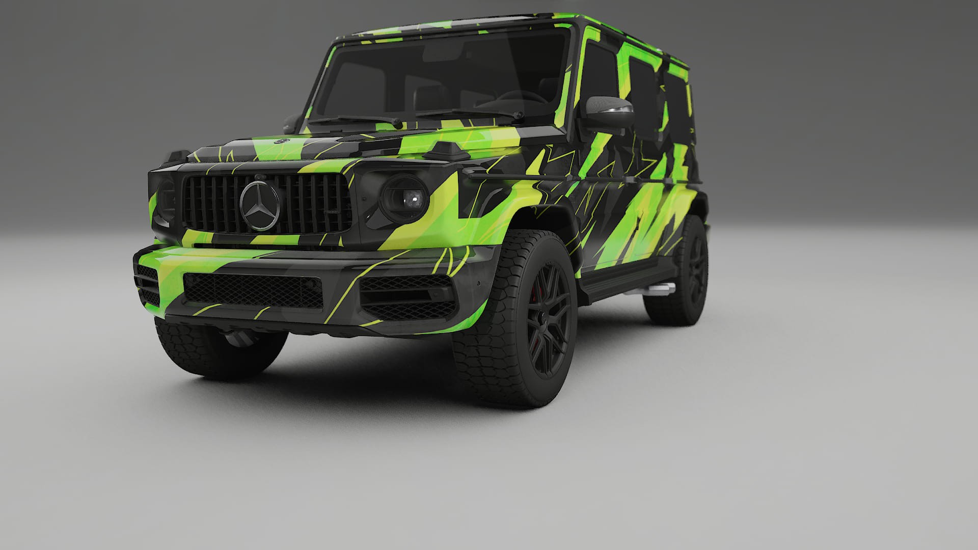 Mercedes G63 AMG W463A NINJA TURTLES – Designad Wrap PPF-sats i utskrivbar polyuretanfilm