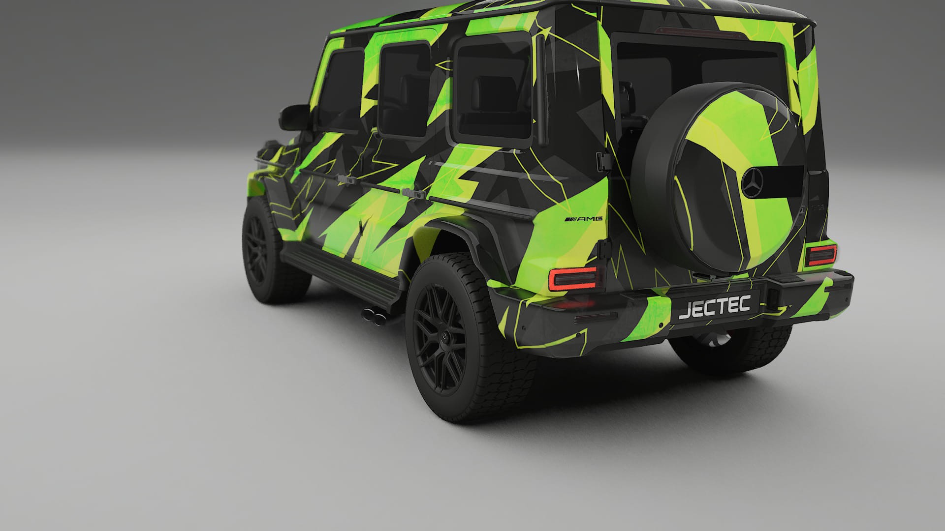 Mercedes G63 AMG W463A NINJA TURTLES – Designad Wrap PPF-sats i utskrivbar polyuretanfilm