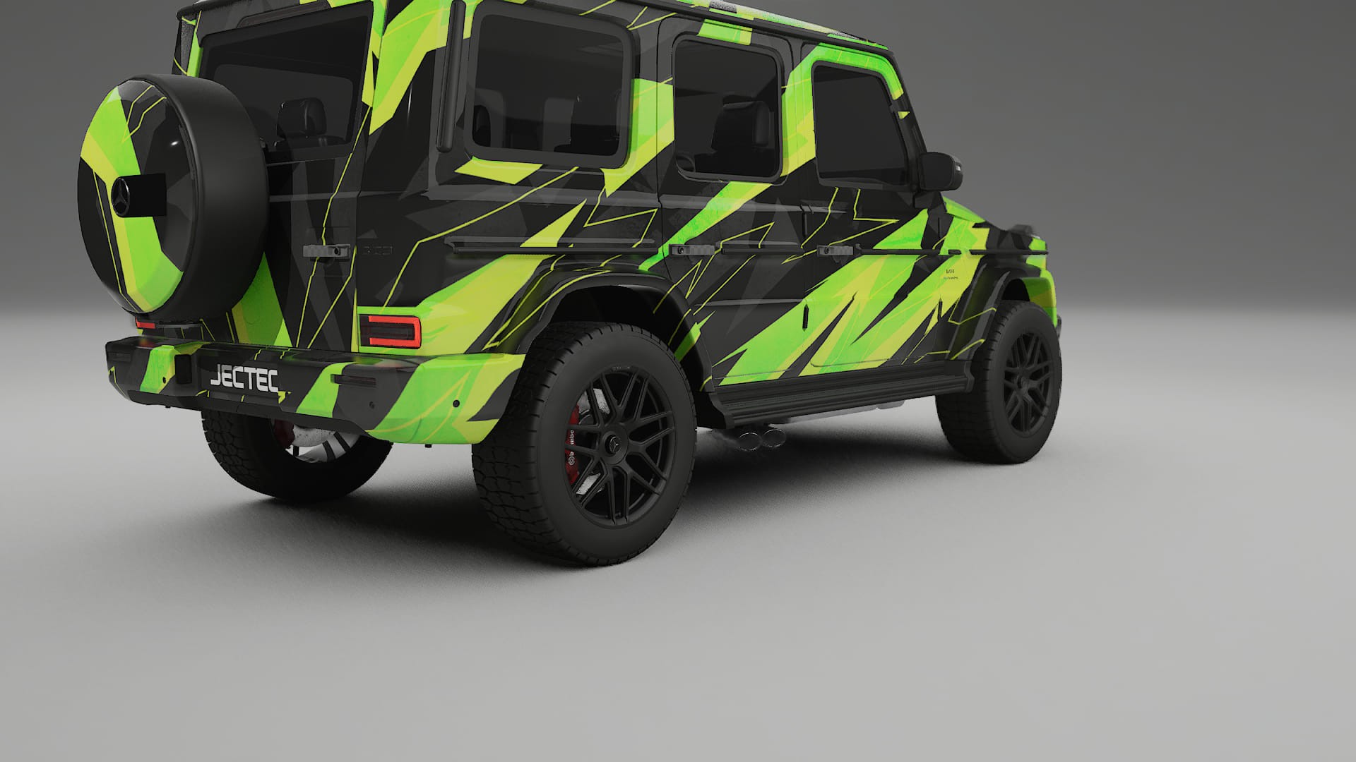 Mercedes G63 AMG W463A NINJA TURTLES – Designad Wrap PPF-sats i utskrivbar polyuretanfilm