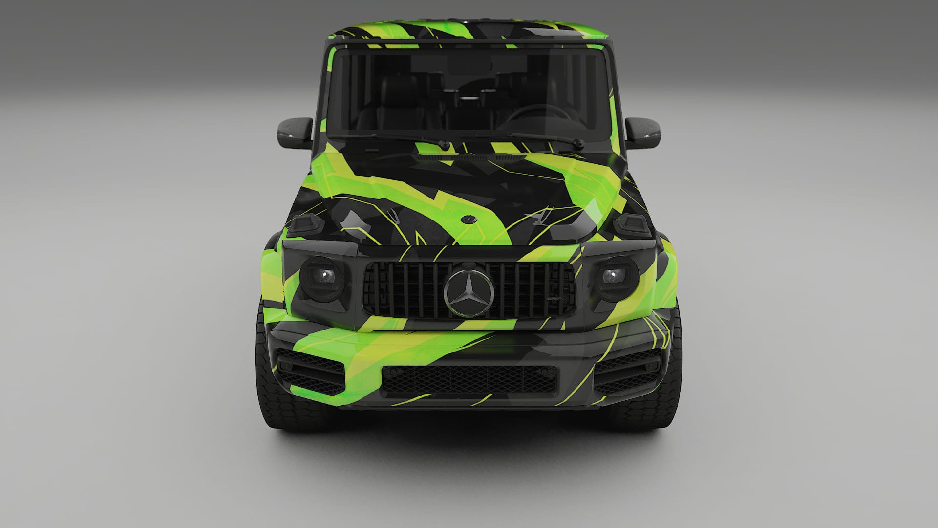 Mercedes G63 AMG W463A NINJA TURTLES – Designad Wrap PPF-sats i utskrivbar polyuretanfilm