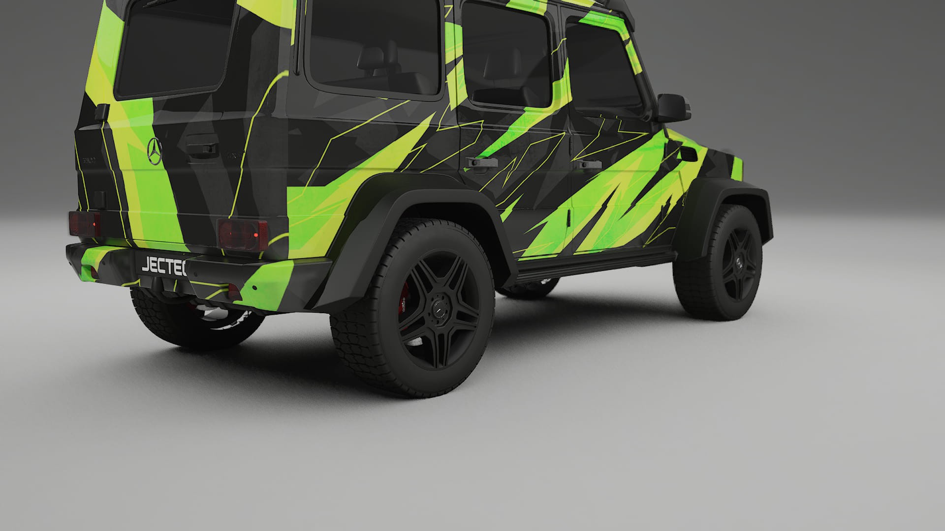 Mercedes G-class 4x4 W463 NINJA TURTLES – Designad Wrap PPF-sats i utskrivbar polyuretanfilm