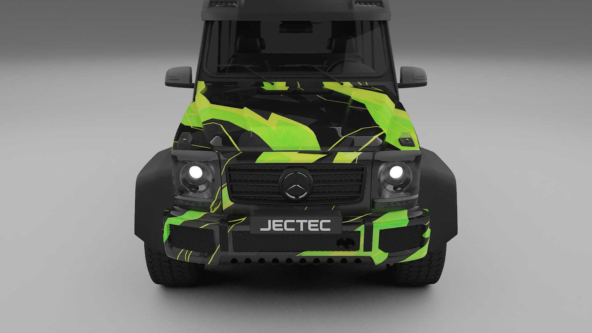 Mercedes G-class 4x4 W463 NINJA TURTLES – Designad Wrap PPF-sats i utskrivbar polyuretanfilm