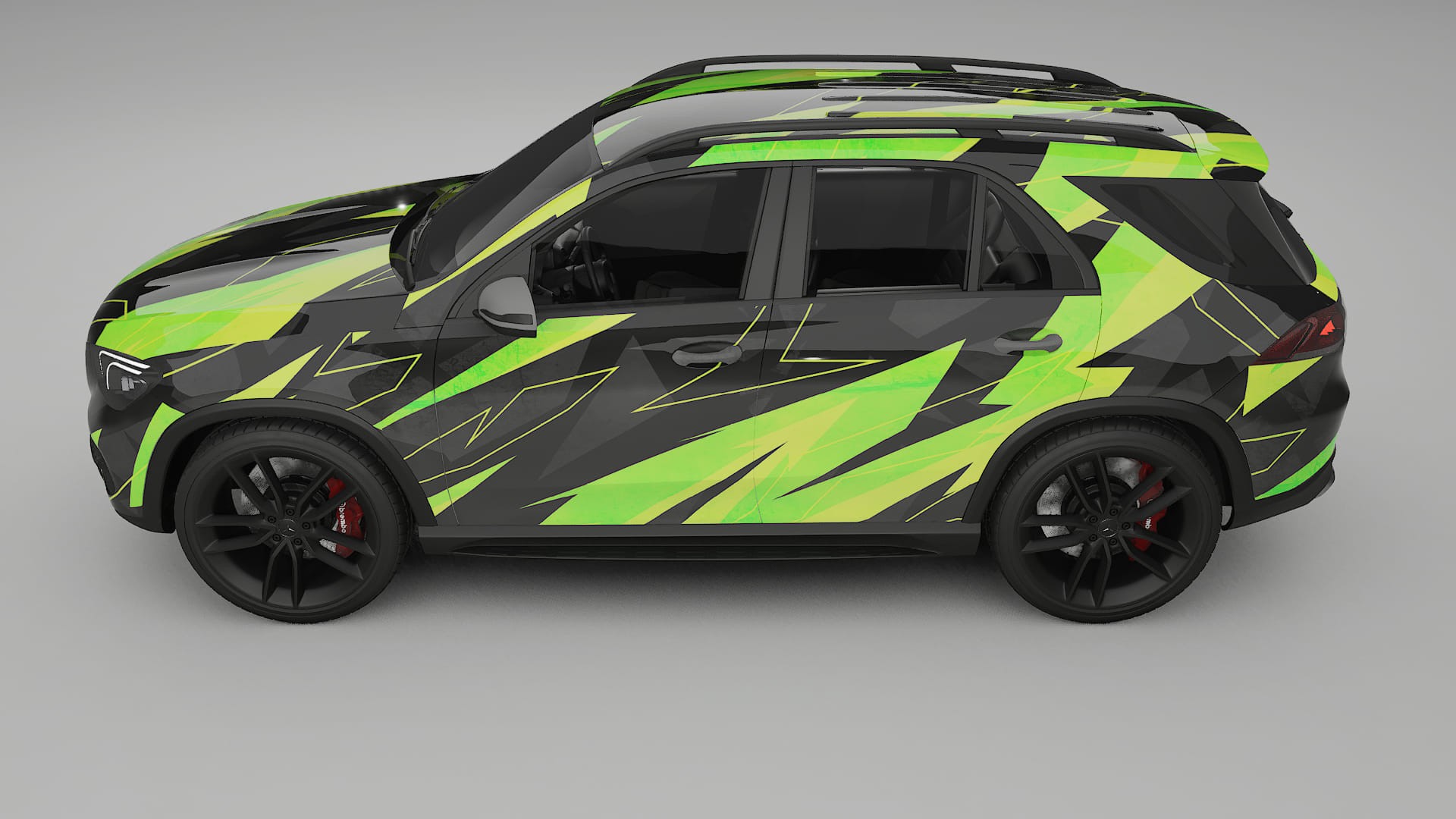 Mercedes GLE W167 NINJA TURTLES – Designad Wrap PPF-sats i utskrivbar polyuretanfilm