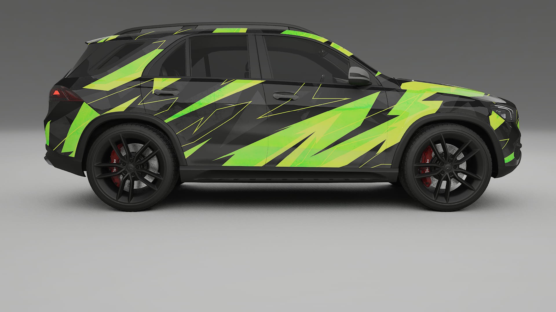 Mercedes GLE W167 NINJA TURTLES – Designad Wrap PPF-sats i utskrivbar polyuretanfilm