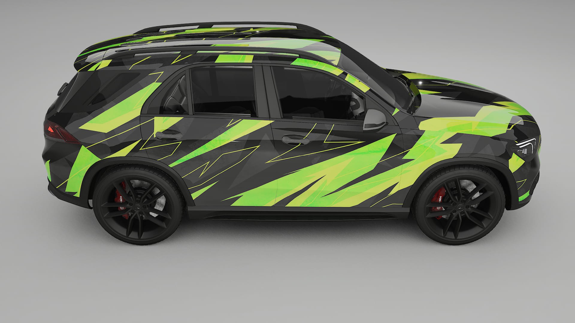 Mercedes GLE W167 NINJA TURTLES – Designad Wrap PPF-sats i utskrivbar polyuretanfilm
