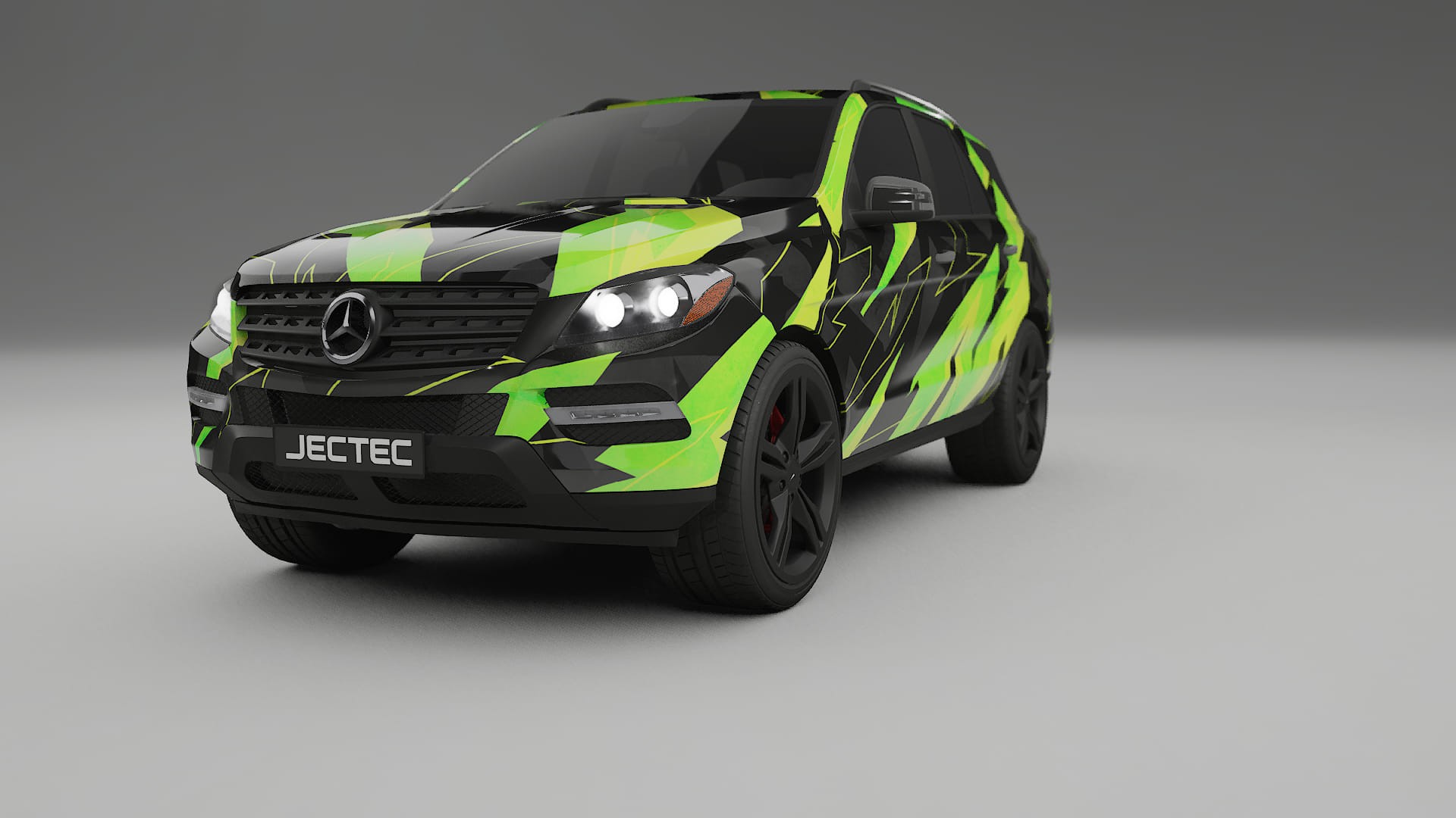Mercedes M-class W166 NINJA TURTLES – Designad Wrap PPF-sats i utskrivbar polyuretanfilm