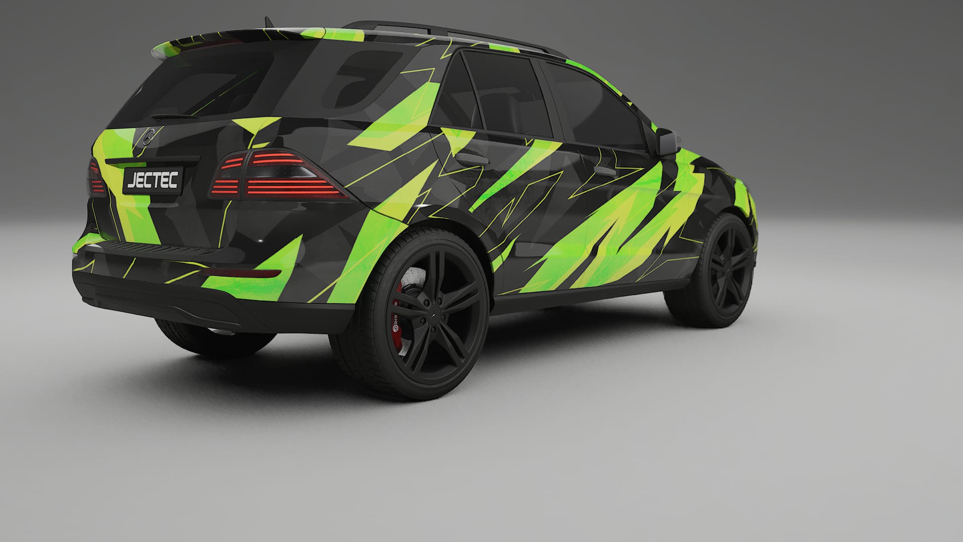 Mercedes M-class W166 NINJA TURTLES – Designad Wrap PPF-sats i utskrivbar polyuretanfilm