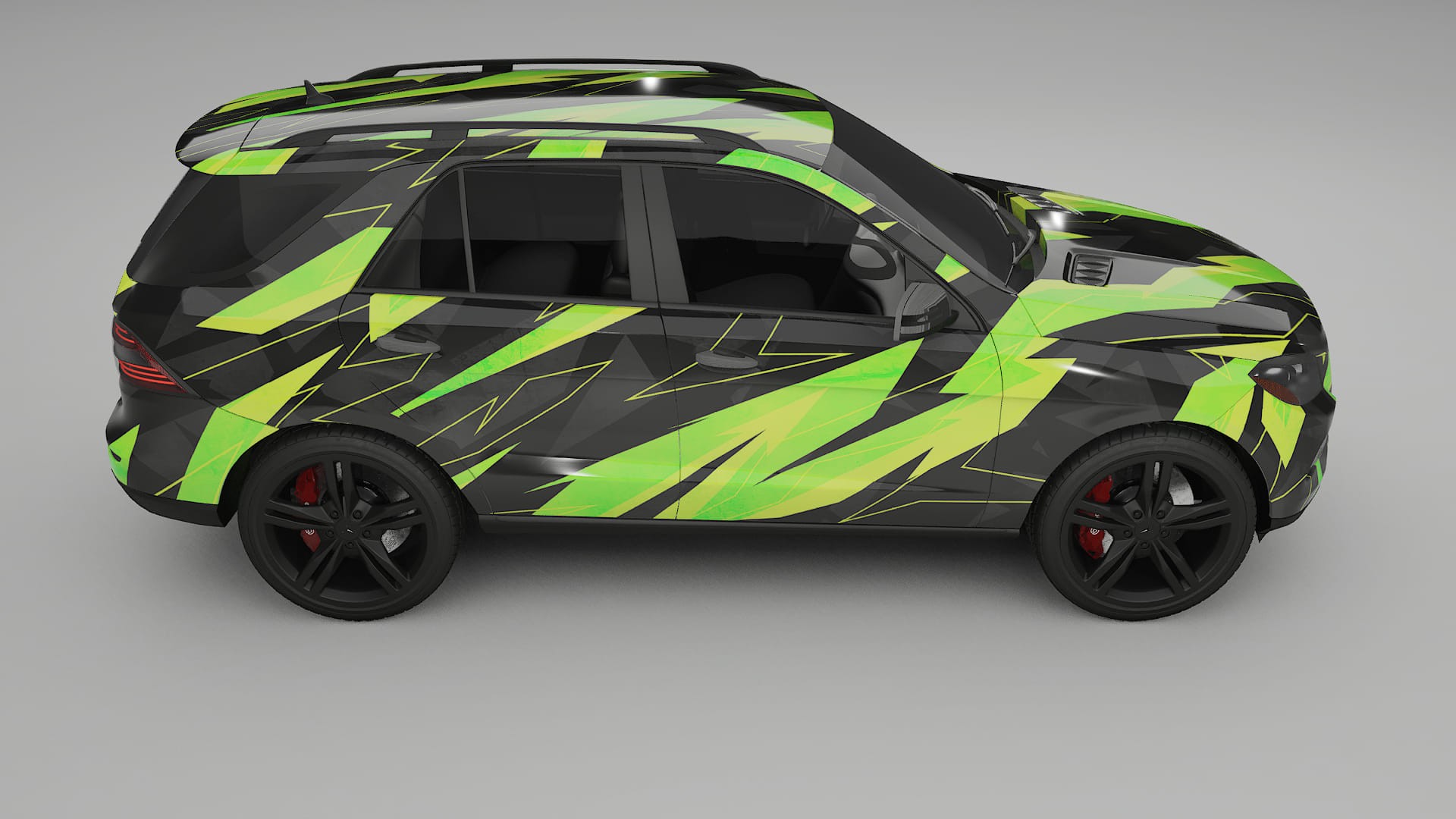 Mercedes M-class W166 NINJA TURTLES – Designad Wrap PPF-sats i utskrivbar polyuretanfilm