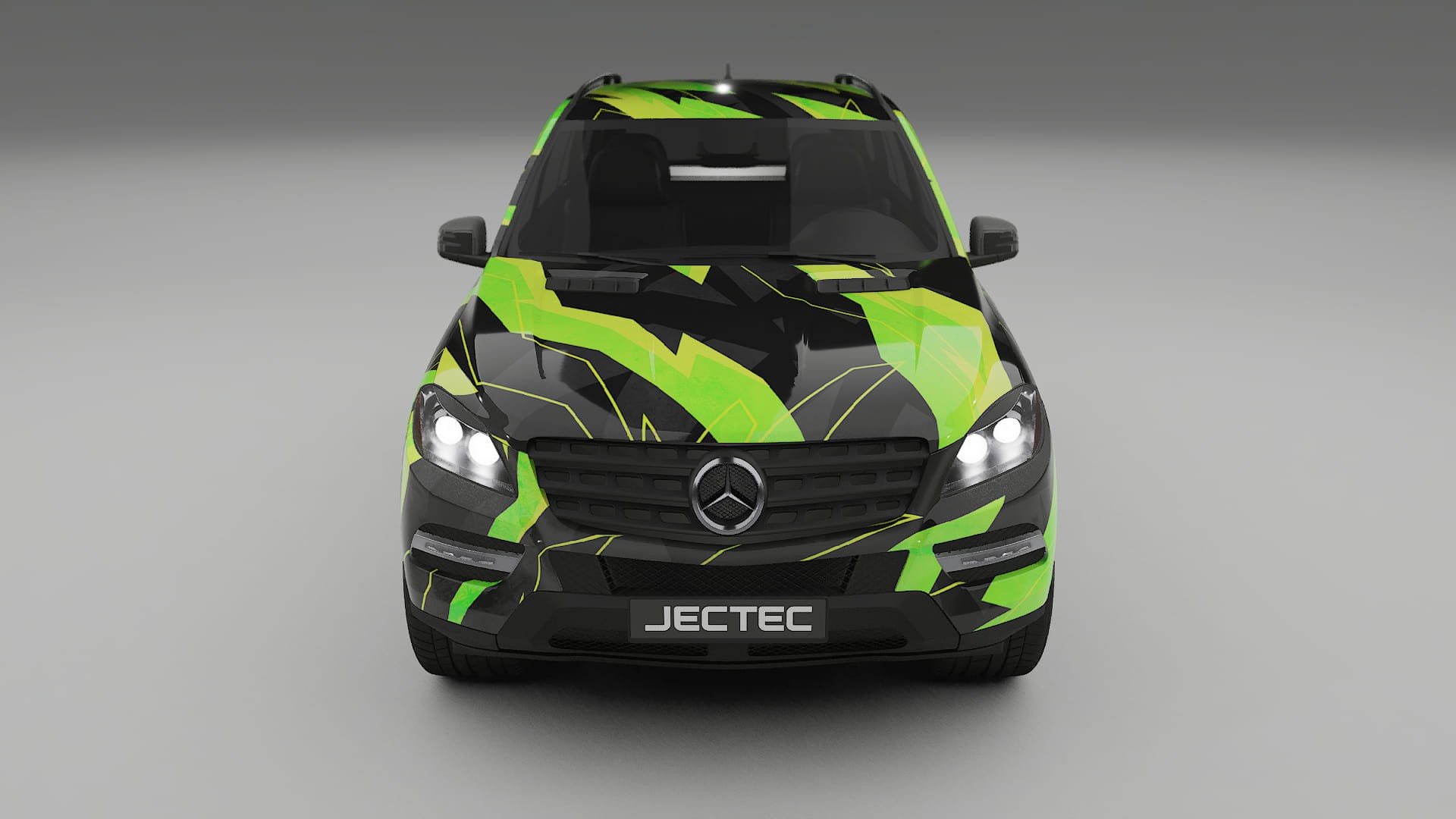 Mercedes M-class W166 NINJA TURTLES – Designad Wrap PPF-sats i utskrivbar polyuretanfilm