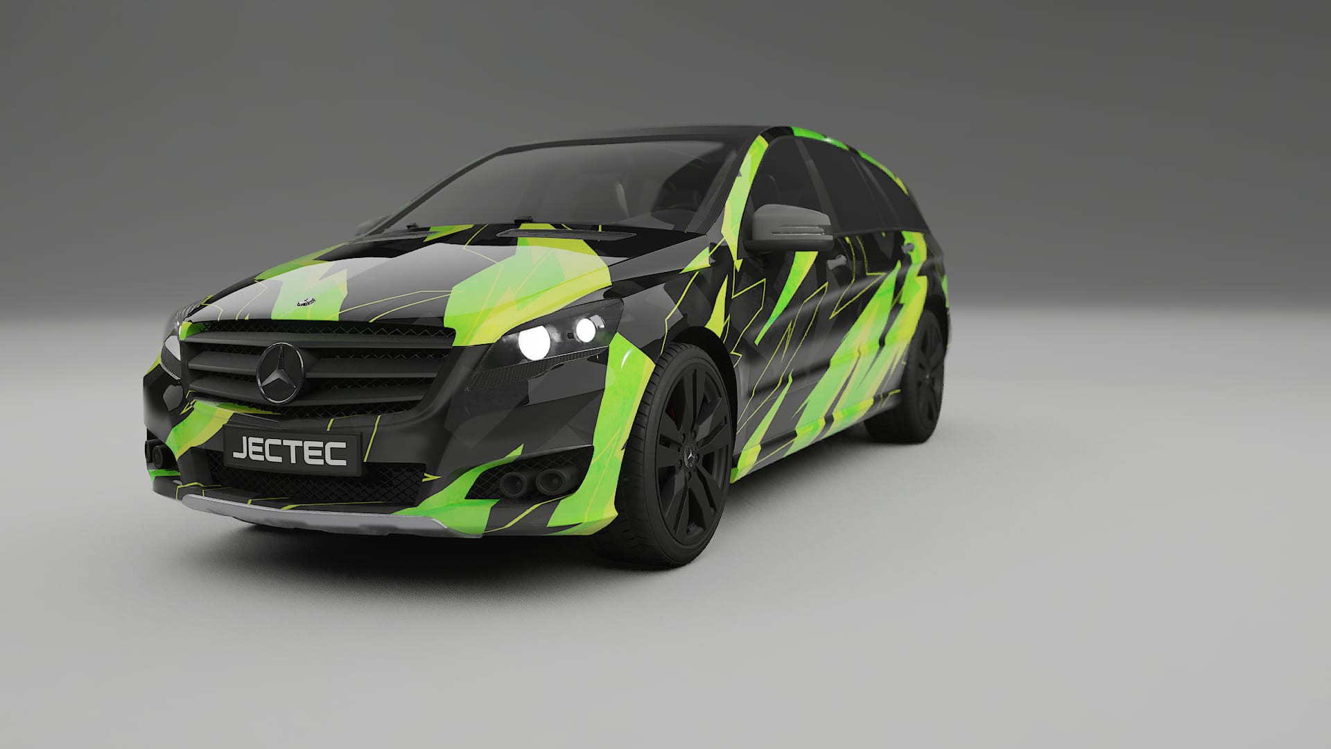 Mercedes R-class W251 facelift LCI NINJA TURTLES – Designad Wrap PPF-sats i utskrivbar polyuretanfilm