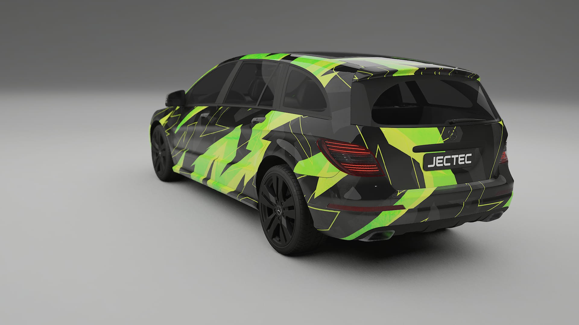 Mercedes R-class W251 facelift LCI NINJA TURTLES – Designad Wrap PPF-sats i utskrivbar polyuretanfilm