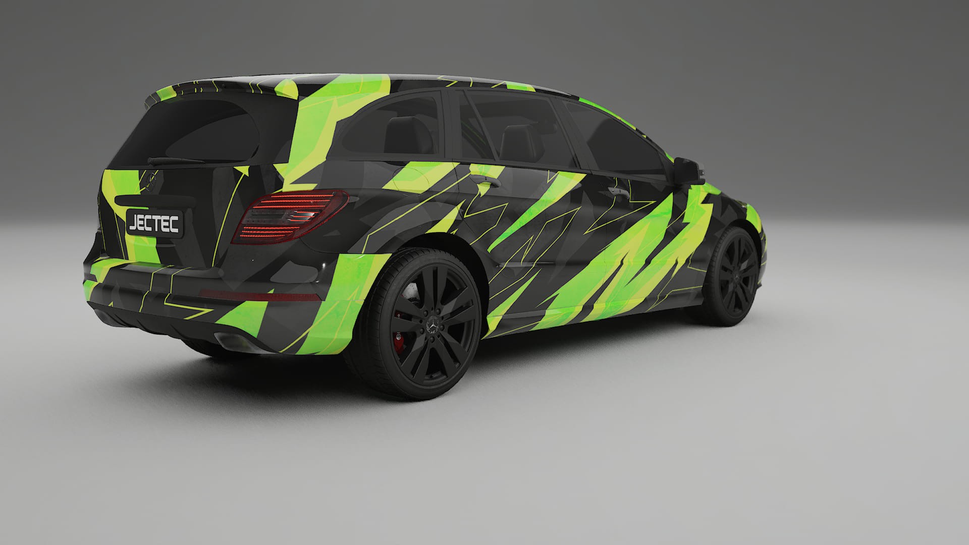 Mercedes R-class W251 facelift LCI NINJA TURTLES – Designad Wrap PPF-sats i utskrivbar polyuretanfilm
