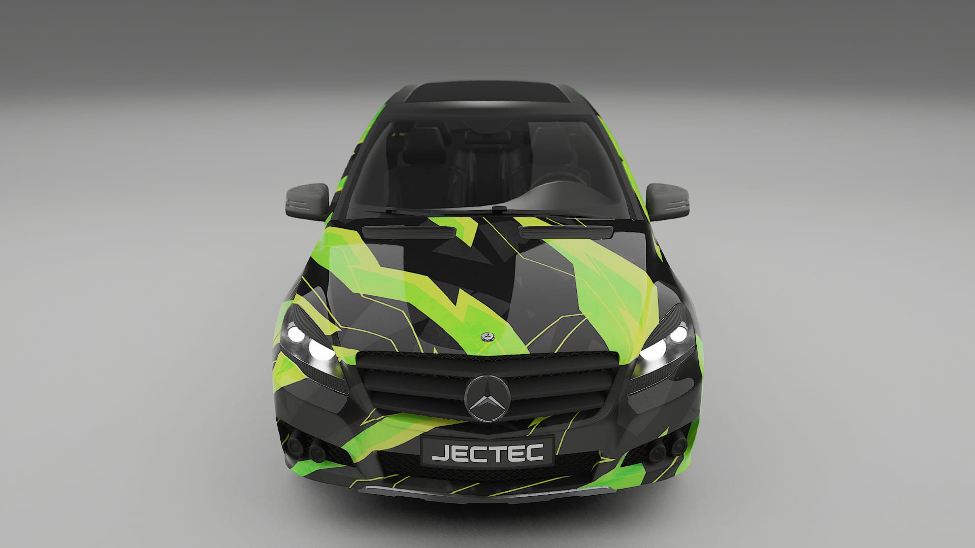 Mercedes R-class W251 facelift LCI NINJA TURTLES – Designad Wrap PPF-sats i utskrivbar polyuretanfilm