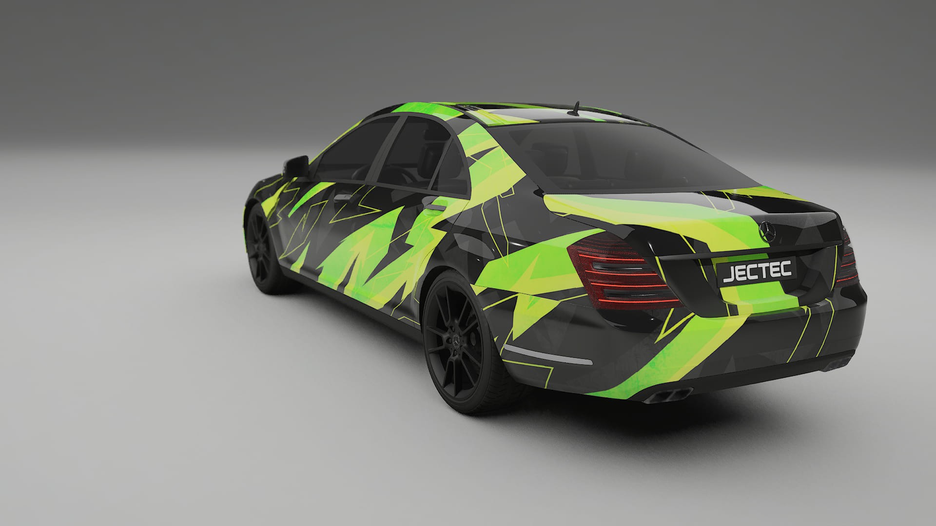 Mercedes S-class W221 facelift LCI NINJA TURTLES – Designad Wrap PPF-sats i utskrivbar polyuretanfilm