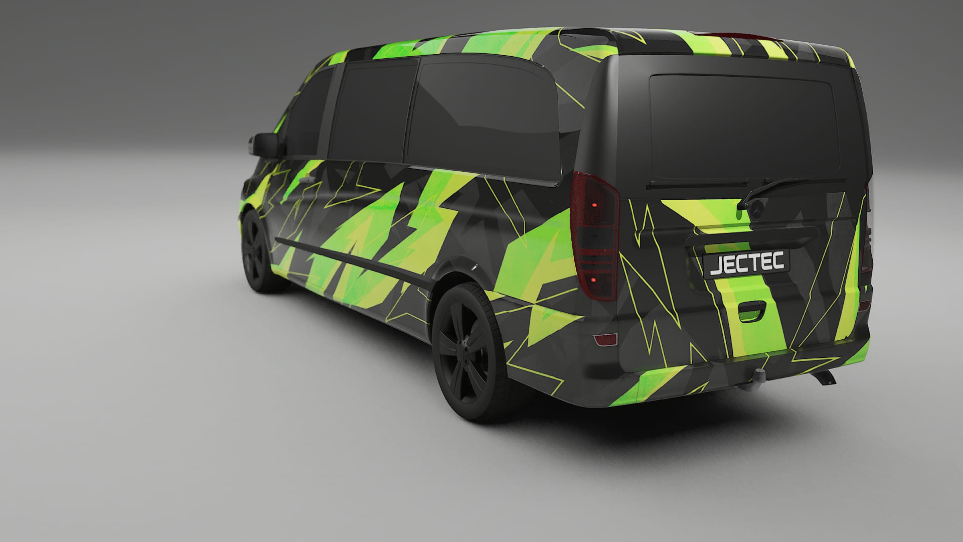 Mercedes Viano Extralong W439 Facelift LCI NINJA TURTLES – Designad Wrap PPF-sats i utskrivbar polyuretanfilm