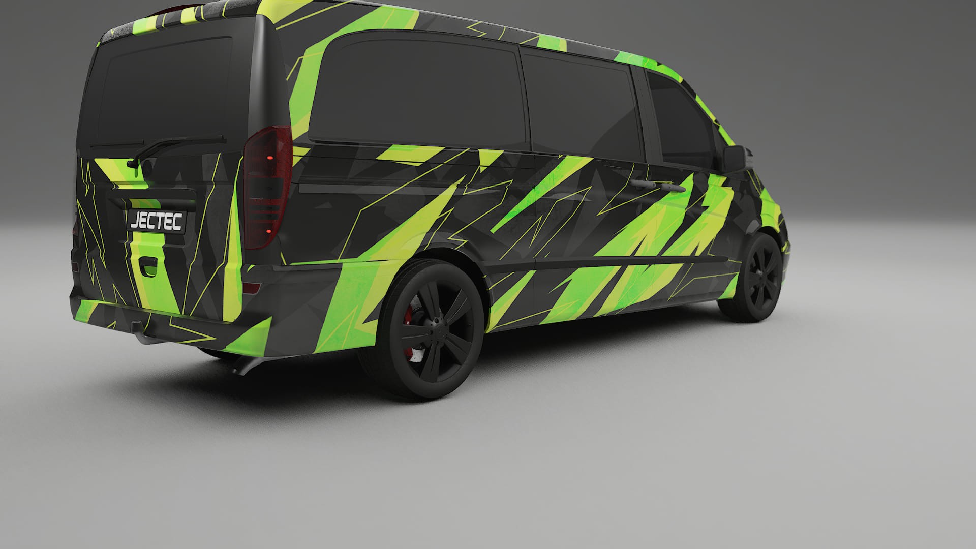 Mercedes Viano Extralong W439 Facelift LCI NINJA TURTLES – Designad Wrap PPF-sats i utskrivbar polyuretanfilm